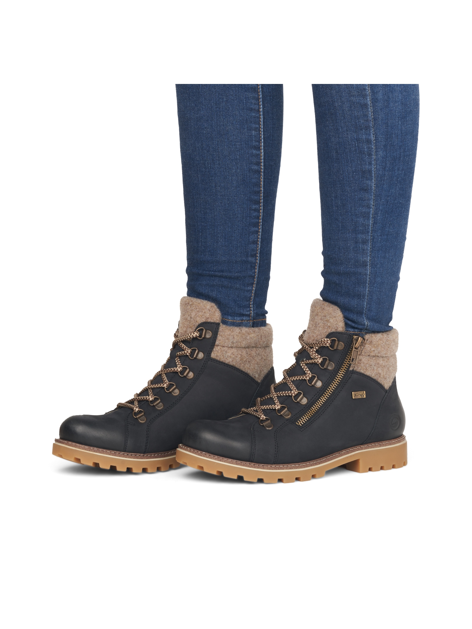 Remonte Schnürstiefelette »Remonte Stiefelette Veloursleder«