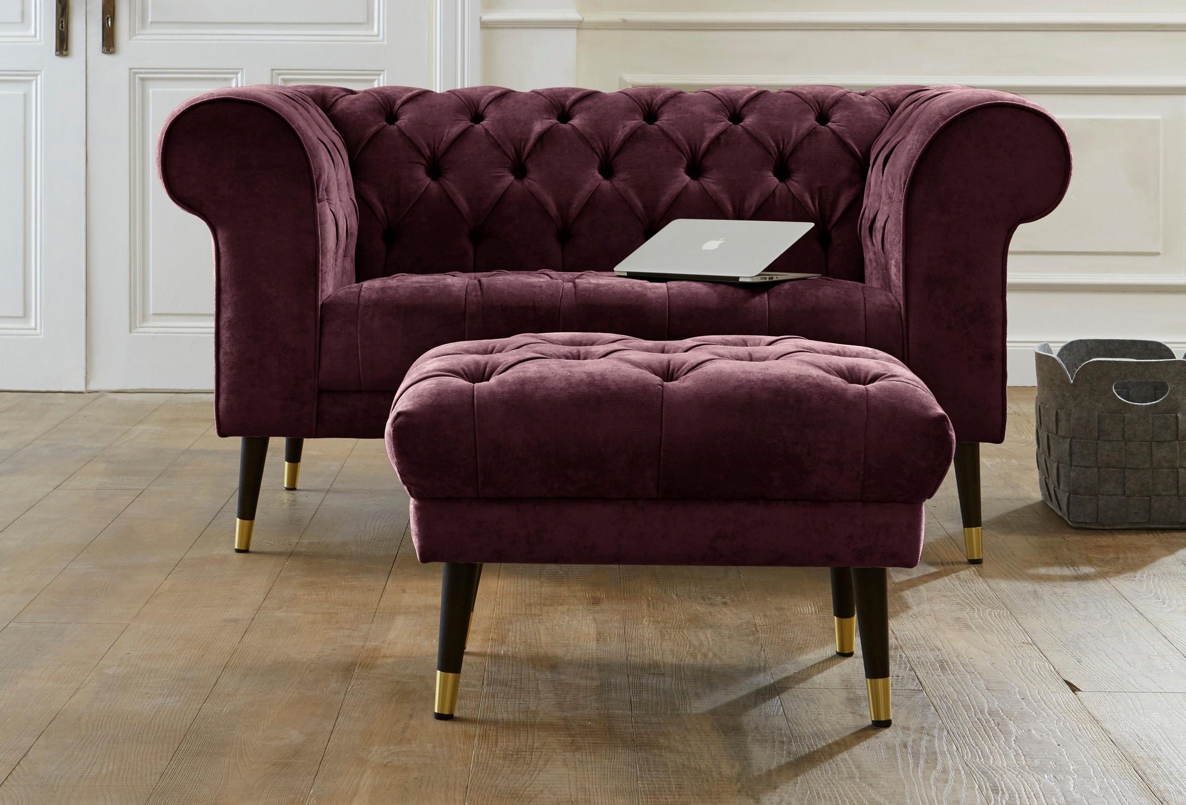 Home affaire Chesterfield-Sofa "Tinnum" günstig online kaufen