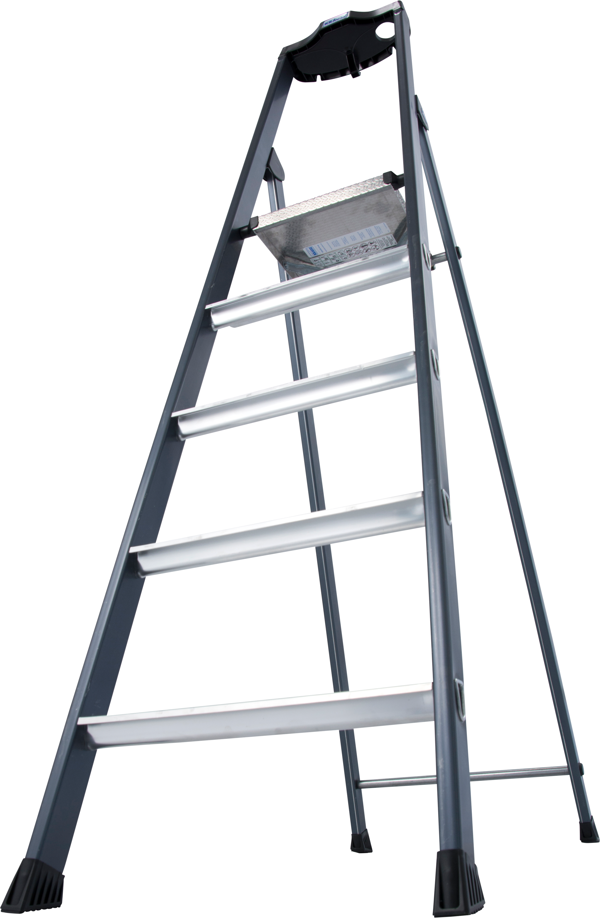 KRAUSE Stehleiter »SePro S«, Alu eloxiert, 1x5 Stufen, Arbeitshöhe ca. 305 cm