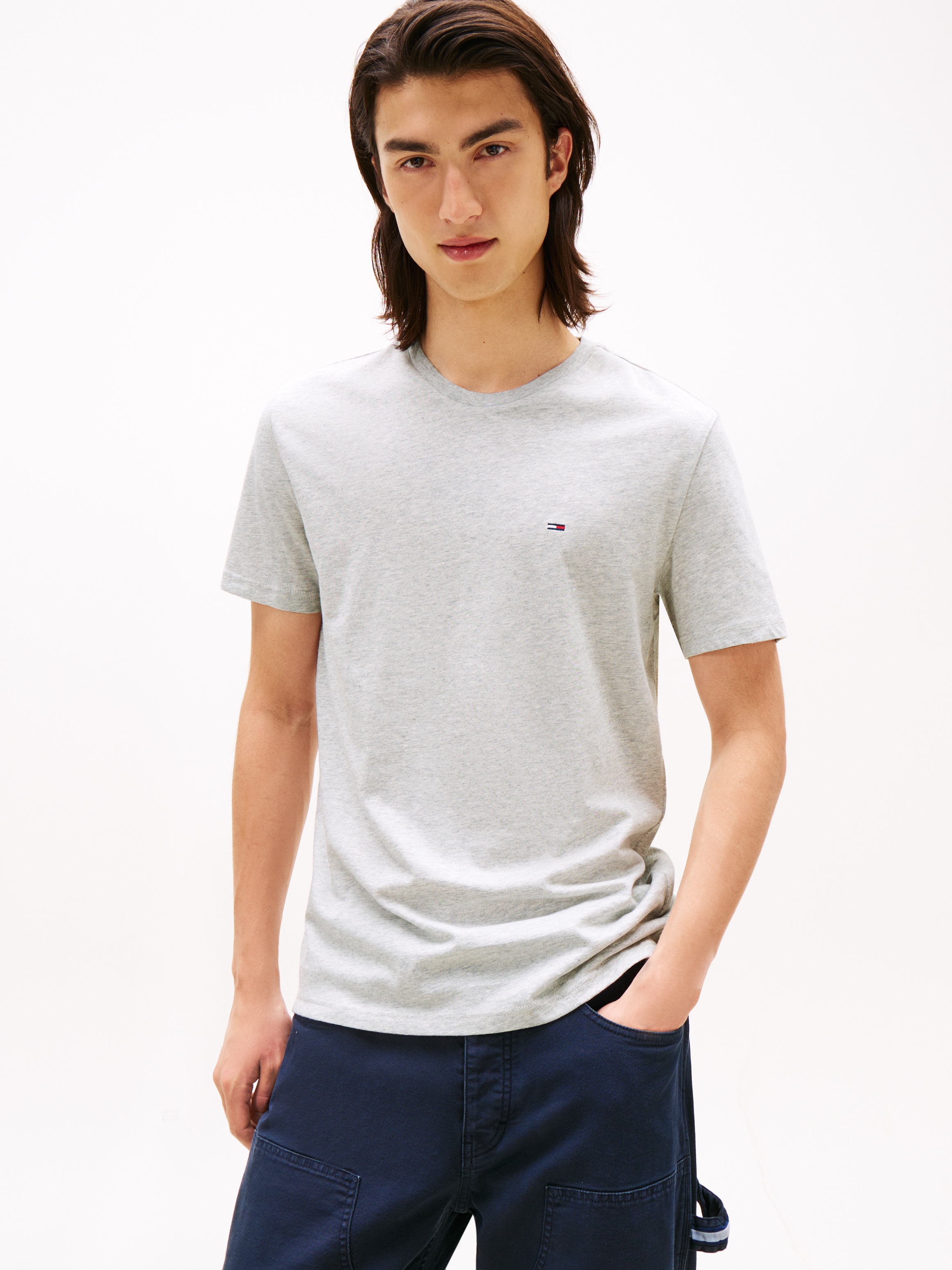 Tommy Jeans T-Shirt »TJM XSLIM 3 PACK TEE«, Mit Rundhalsausschnitt