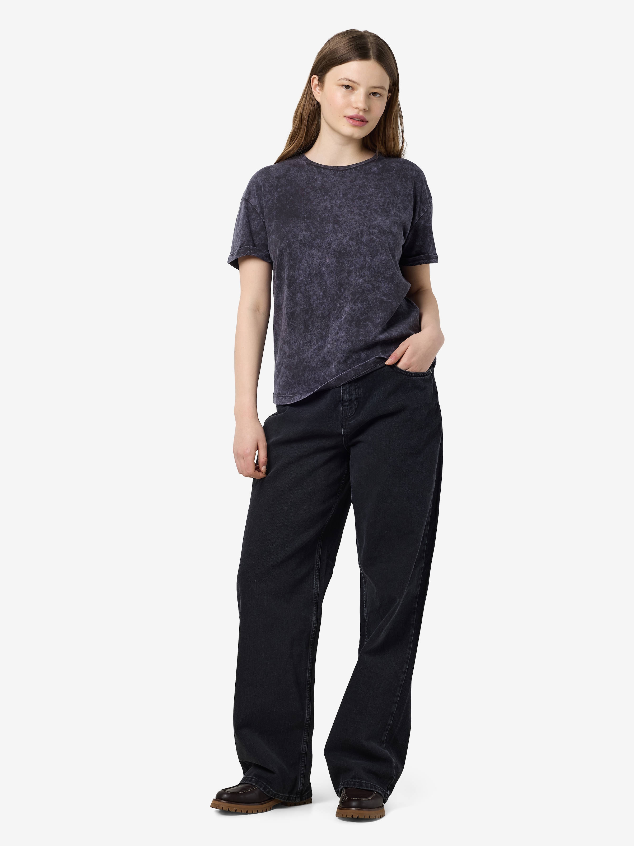 Noisy may Kurzarmshirt »NMBRANDY WASHED S/S TOP JRS NOOS«