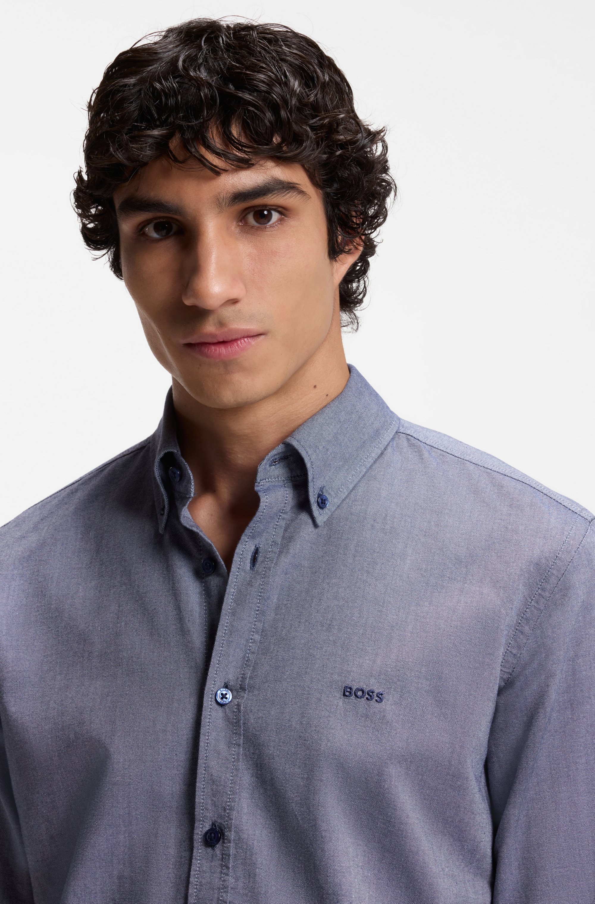 BOSS ORANGE »Rickert« mit Button-down-Kragen