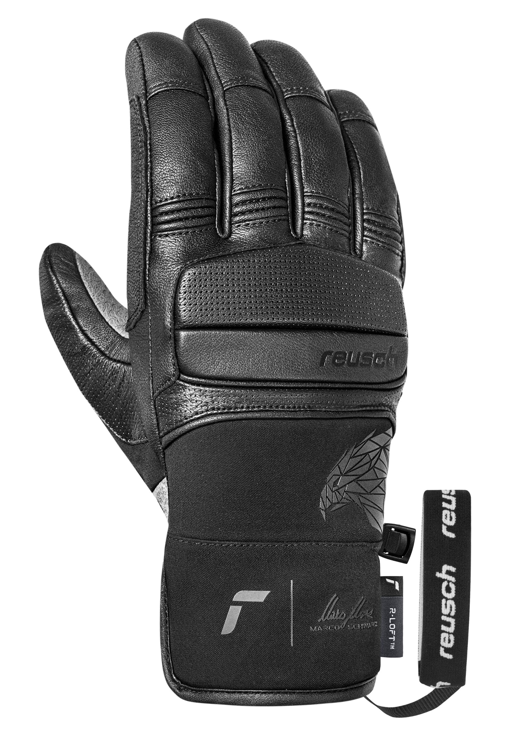 Reusch Skihandschuhe "Marco Schwarz" mit winddichter und atmungsaktiver Fun günstig online kaufen