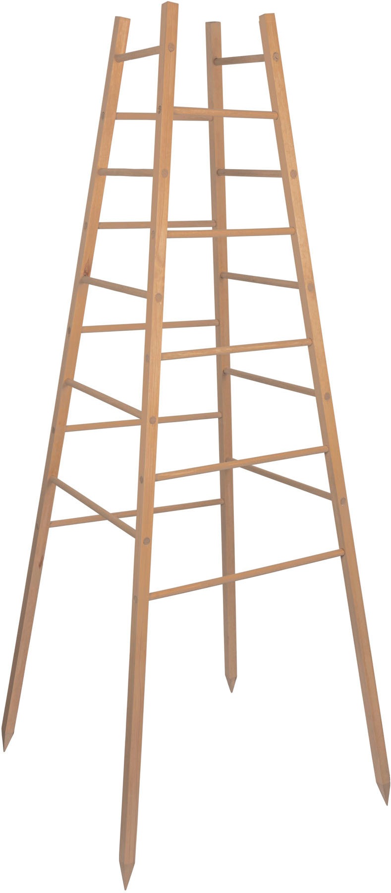 Windhager Rankgitter "Pyramide, Holz-Rankgerüst für Blumen und Gemüsepflanzen" Kletterhilfe für den Garten, 50 x 50 x 145 cm