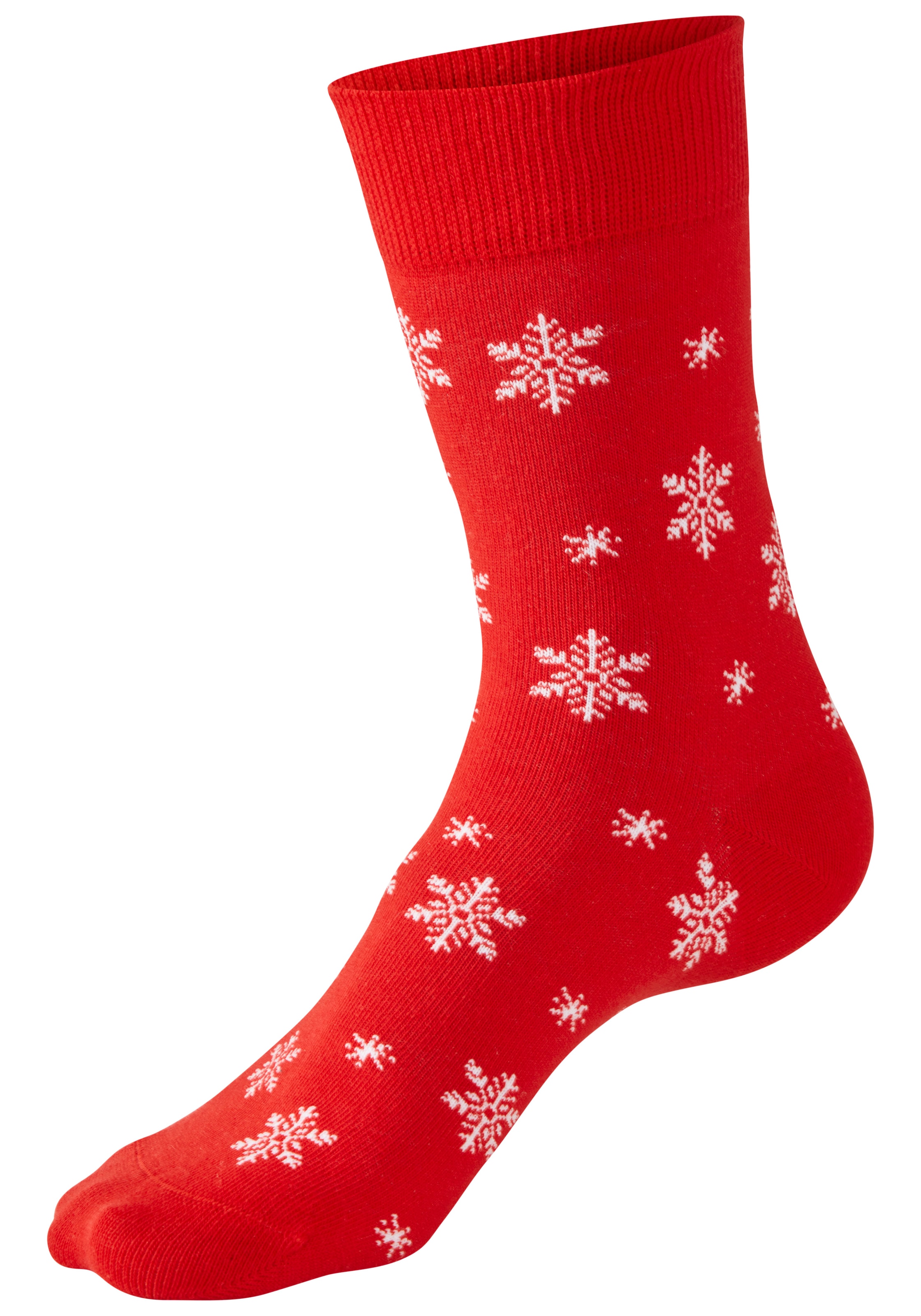 LASCANA Freizeitsocken »Damen Weihnachtssocken« Packung, 3 Paar tlg. mit lustigen Dackelmotiven