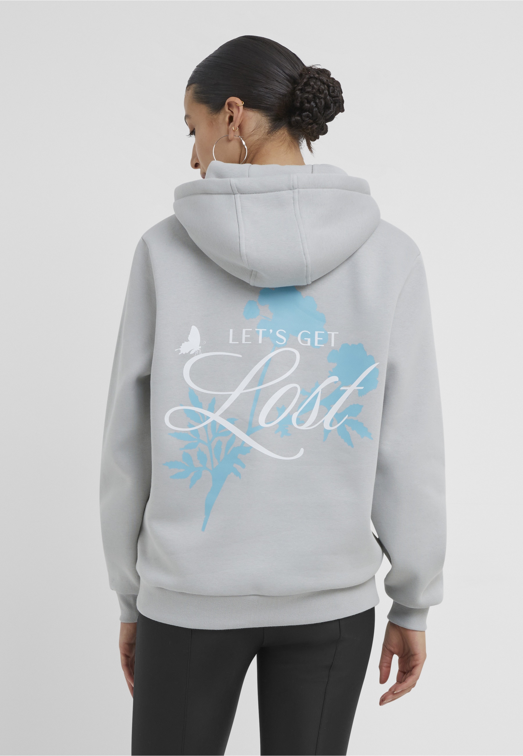 Miss Tee Kapuzensweatshirt »Miss Tee Lost Flowers Ladies Fluffy Hoody«
