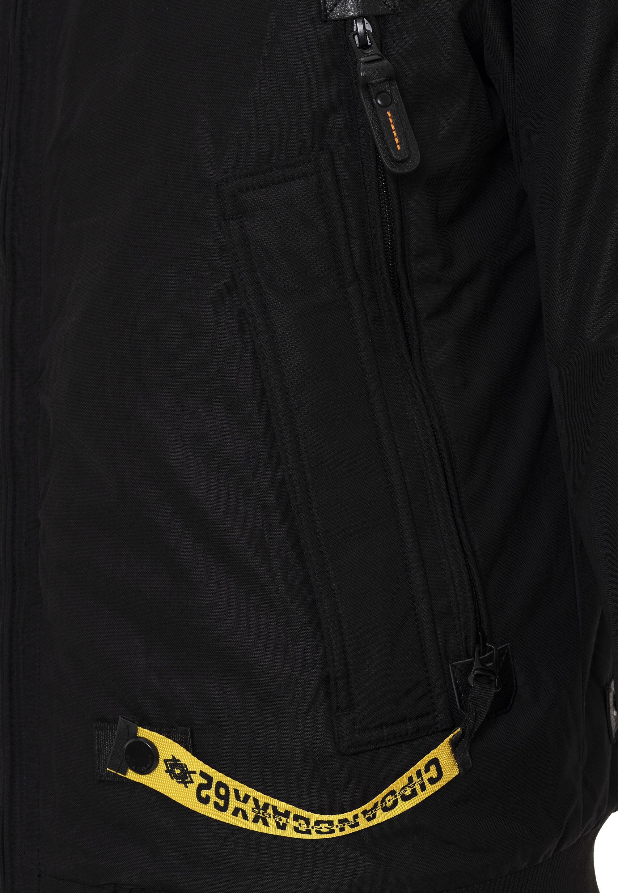 Cipo & Baxx Winterjacke »Jacke«, mit Kapuze, mit Kapuze und Kunstfellbesatz