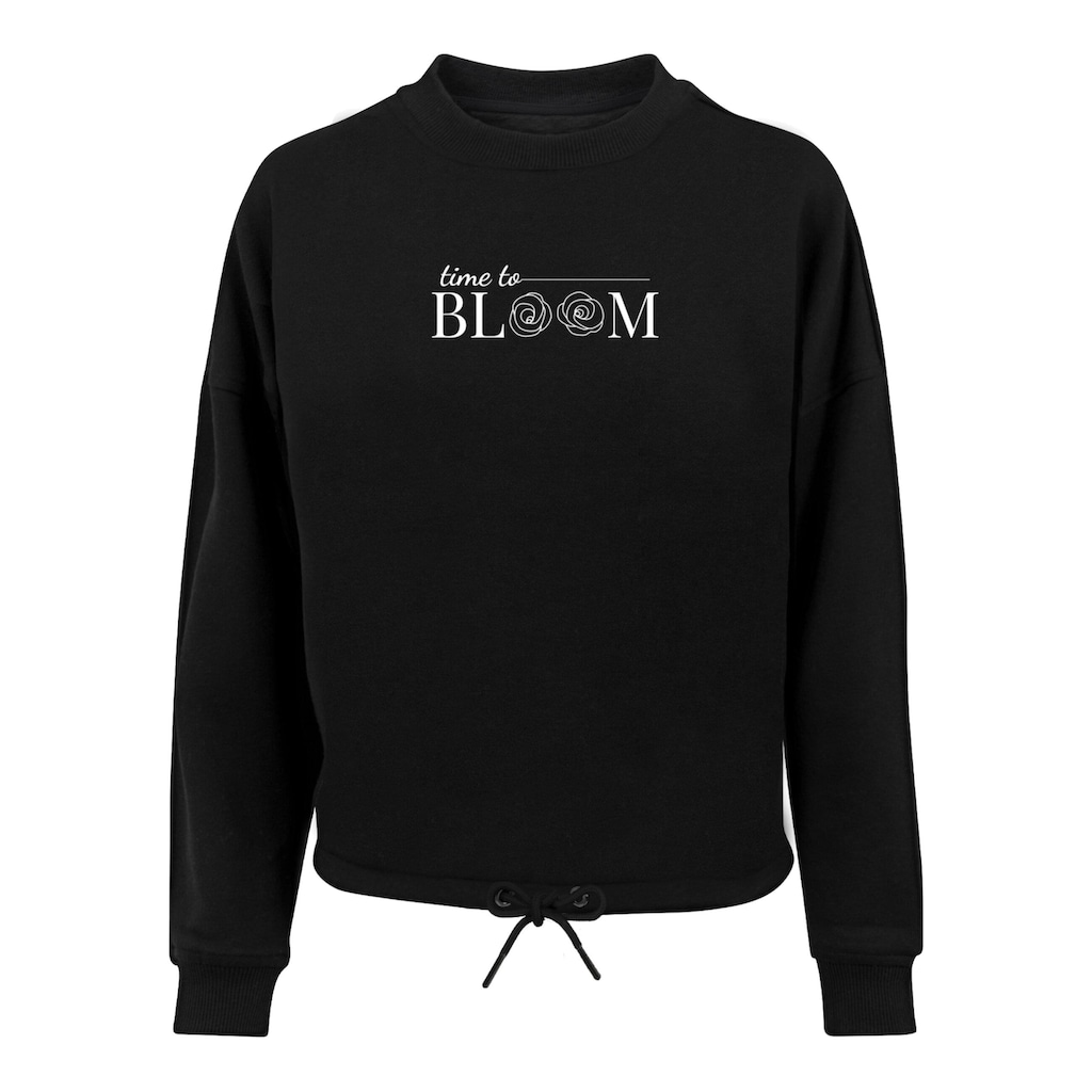 Merchcode Sweater »Merchcode Damen Ladies Time to bloom - Oversize Crewneck«