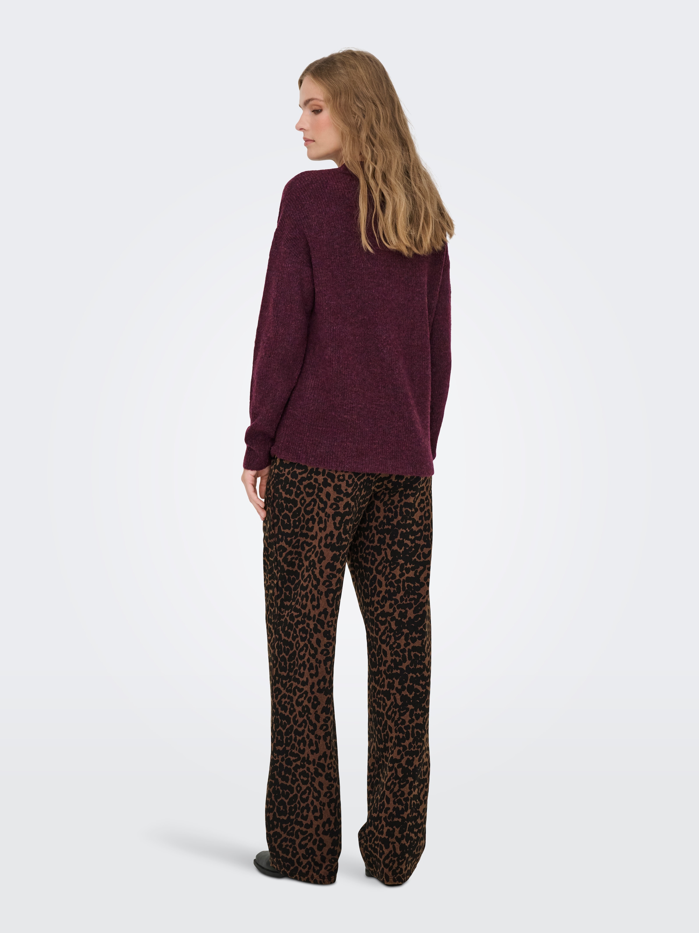 ONLY Strickpullover »ONLCAMILLA O-NECK L/S PULLOVER KNT« Materialmix, regular fit