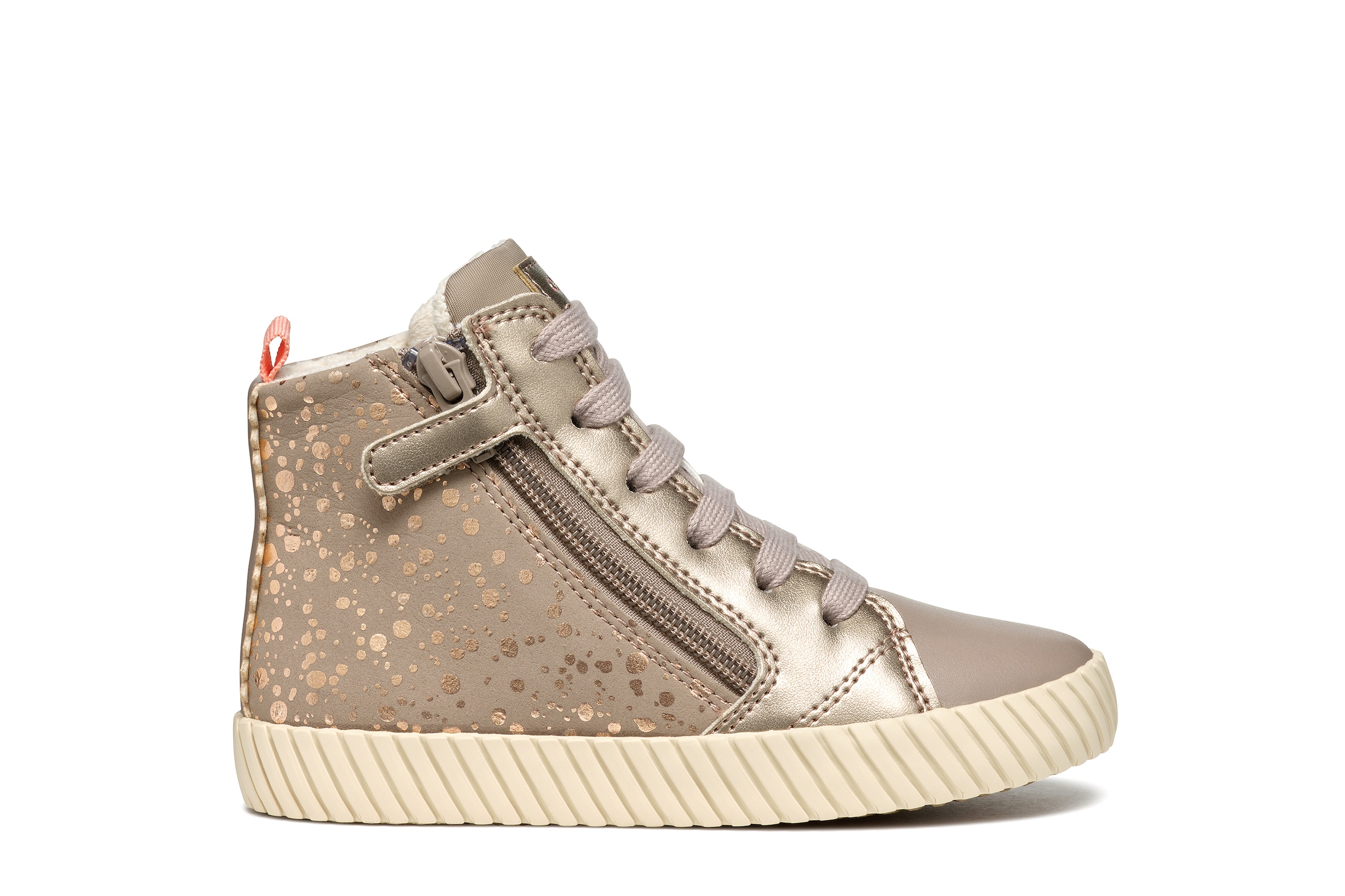 Geox Sneaker »J MIRROLESS GIRL«, Schnürboots mit Warmfutter, Größenschablone zum Download