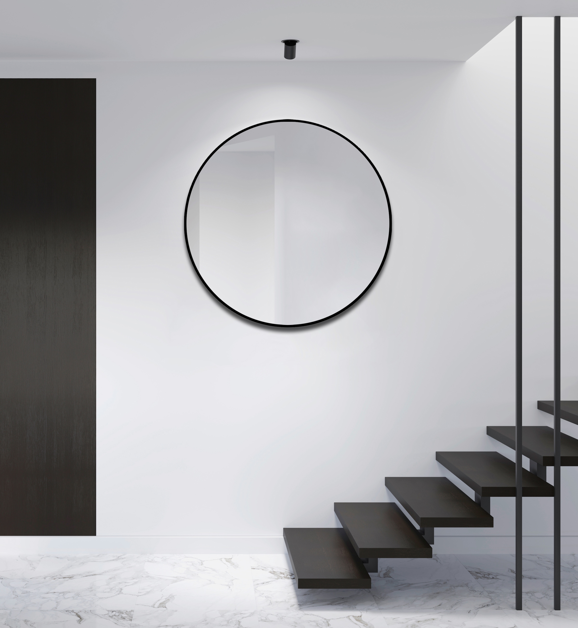 Talos Wandspiegel, dekorativer runder Spiegel mit Aluminiumrahmen, Ø 100 cm  kaufen | BAUR