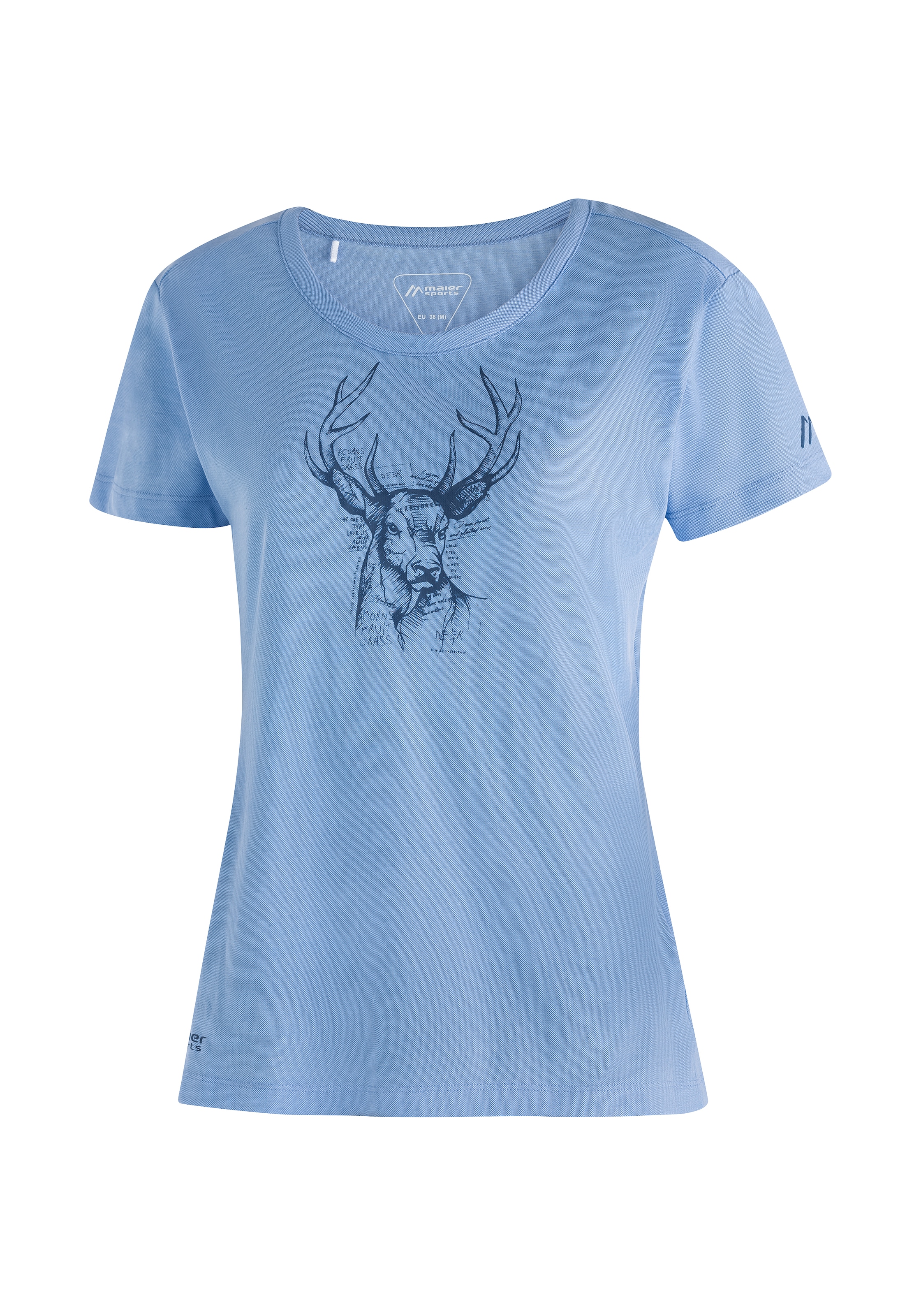 T-Shirt »Larix W«, Damen Funktionsshirt, Freizeitshirt mit Aufdruck