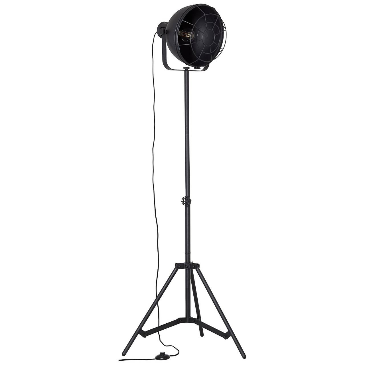 Brilliant Stehlampe »Jesper«, 1 flammig, Leuchtmittel E27 | ohne Leuchtmittel, Stehlampe 39cm Gitter schwarz