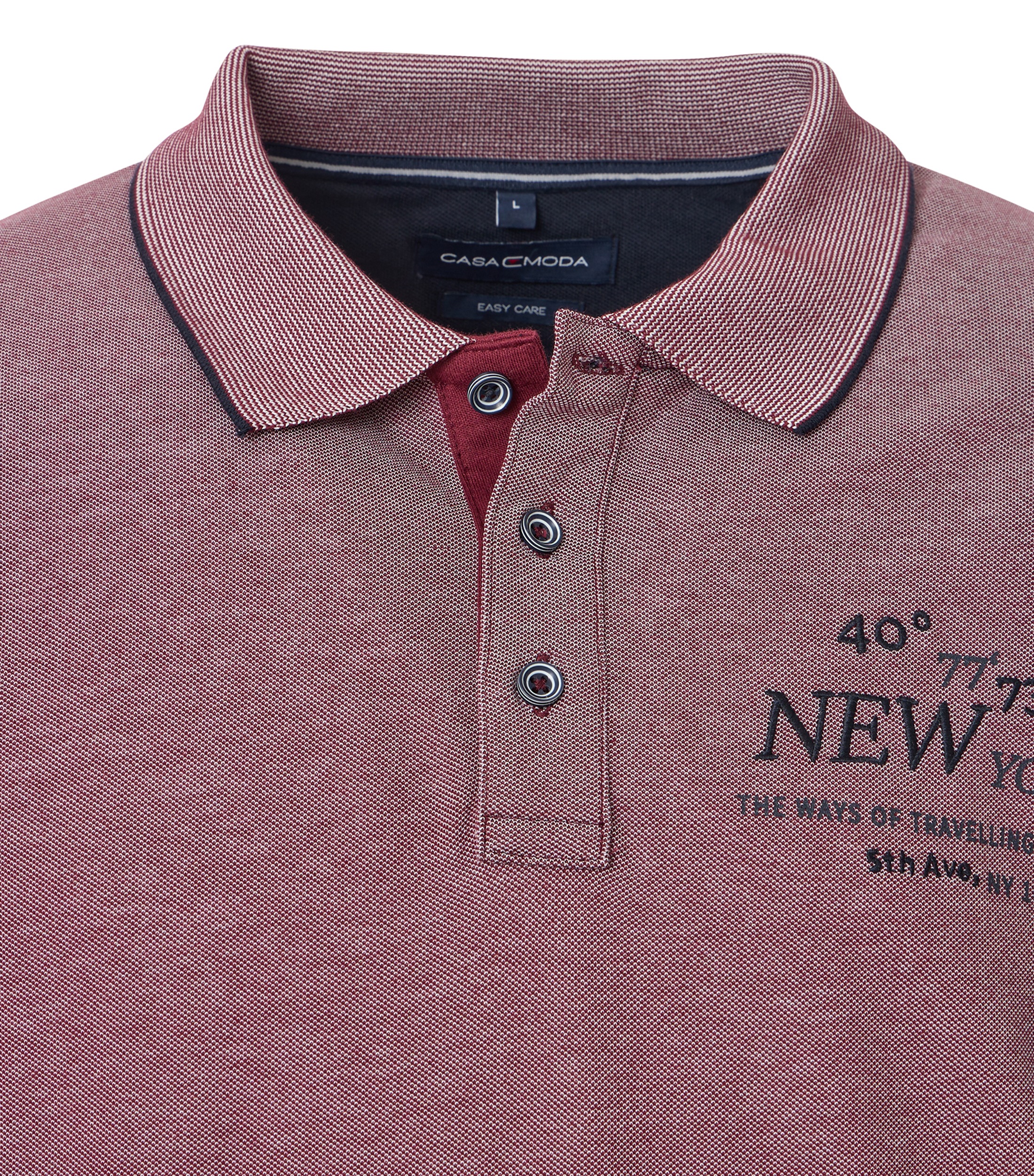 CASAMODA Poloshirt »CASAMODA Polo-Shirt uni«