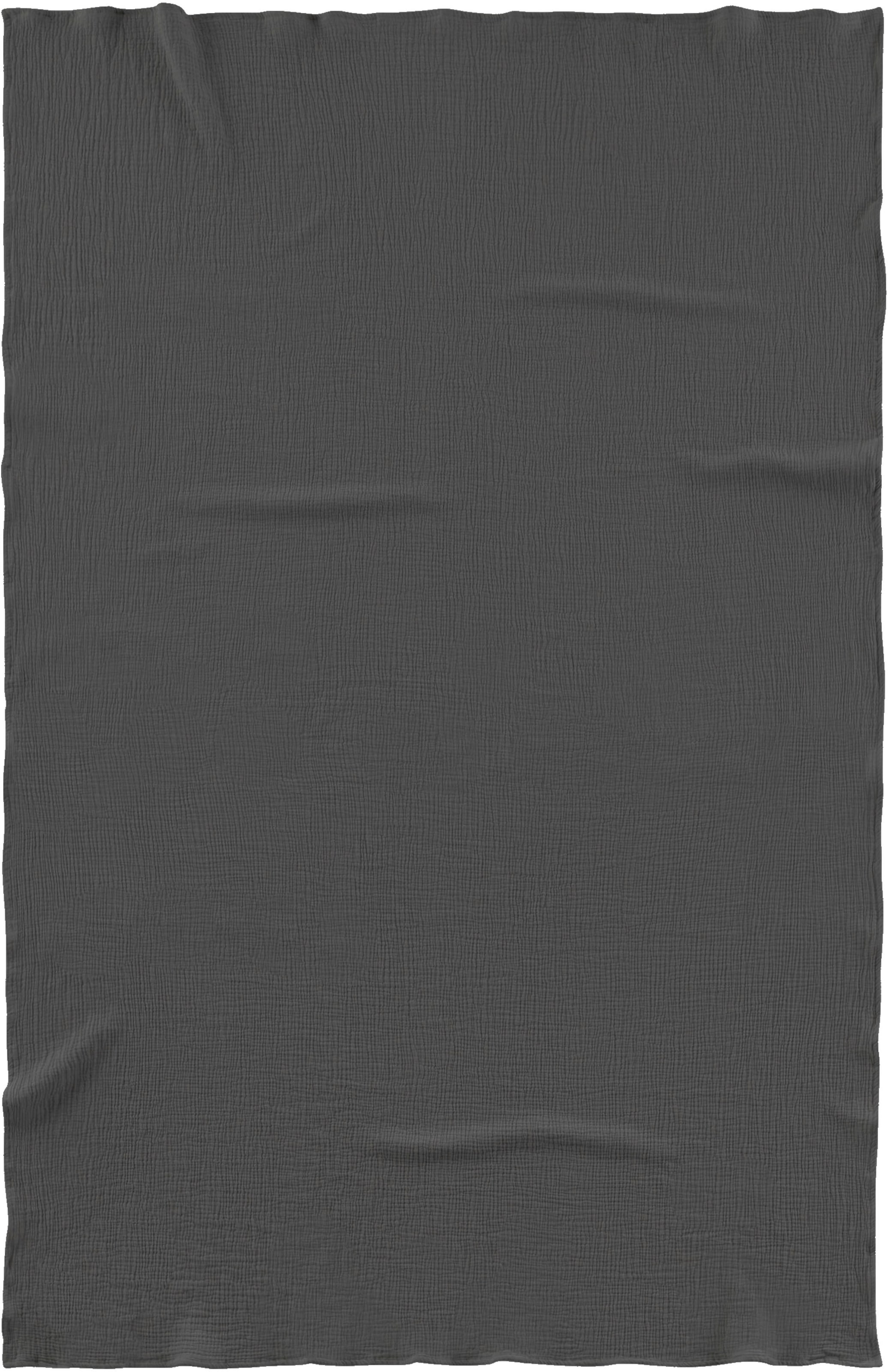 Biberna Wohndecke »0480100 Musselin«, gekreppte Optik+Struktur, leichte Sommer Decke, Tagesdecke, angenehm