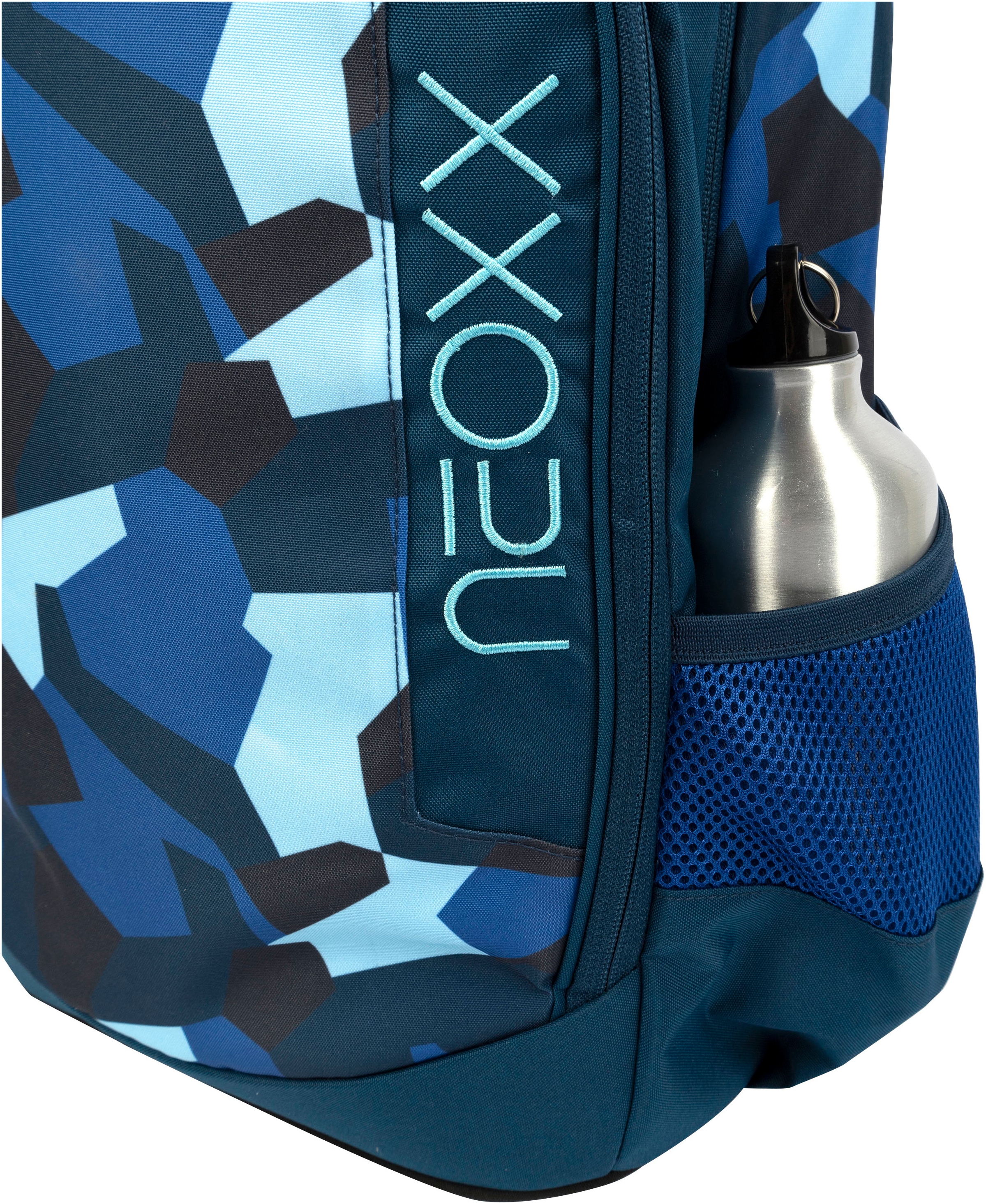 neoxx Schulrucksack »Flow, Camo Nation«, teilweise aus recyceltem Material