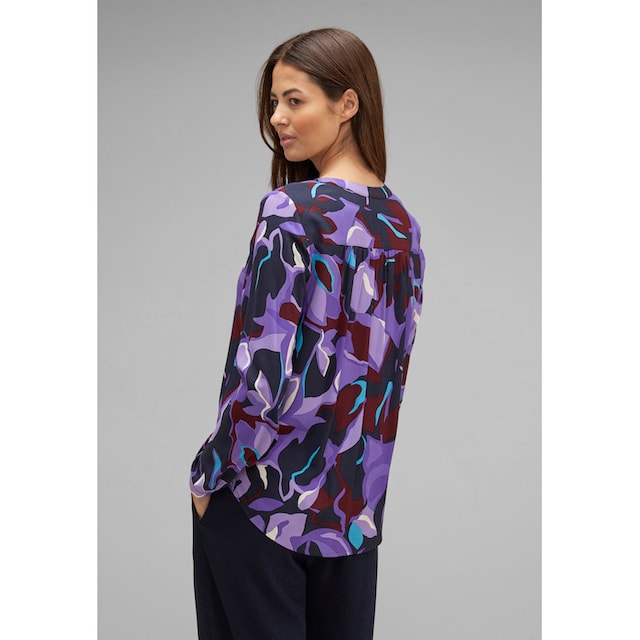 STREET ONE Druckbluse »Viskose-Bluse Style Bamika mit Print«, Moderner  Blüten-Print kaufen | BAUR