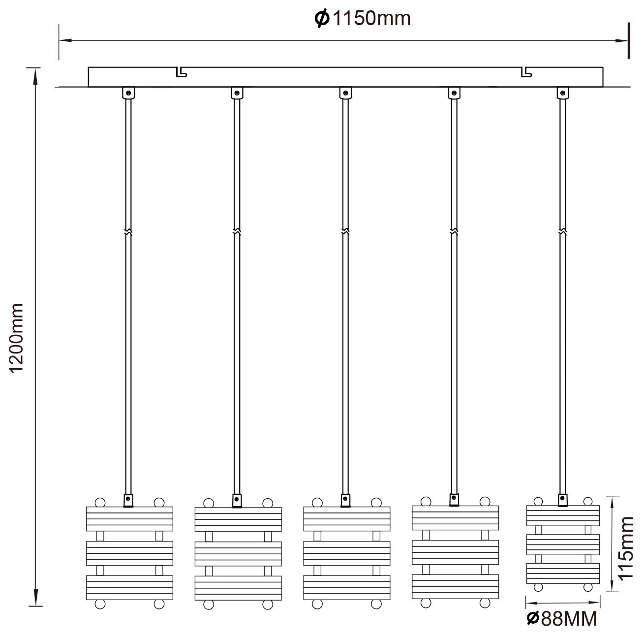 GLOBO LIGHTING Hängeleuchte »ANGELINE« E27 1 Stk. Hängelampe Esszimmer-Leuchte Esstischleuchte Wohnzimmer