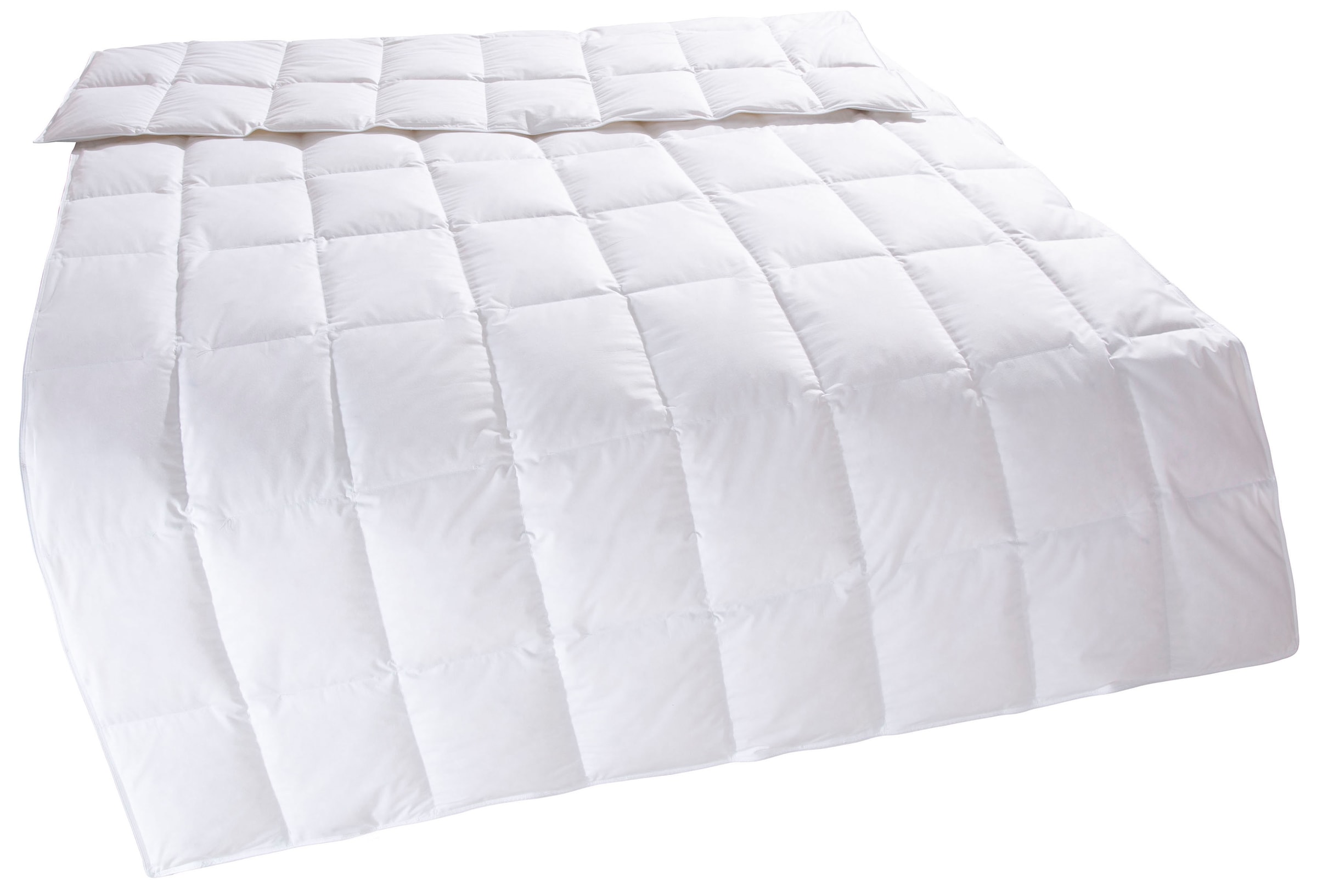 OTTO home Federbettdecke + Kopfkissen »Irah Bettdecke 135x200 cm, 155x220 cm« Set mit Kissen 80x80 cm, Sommer, Winter, Made in Germany