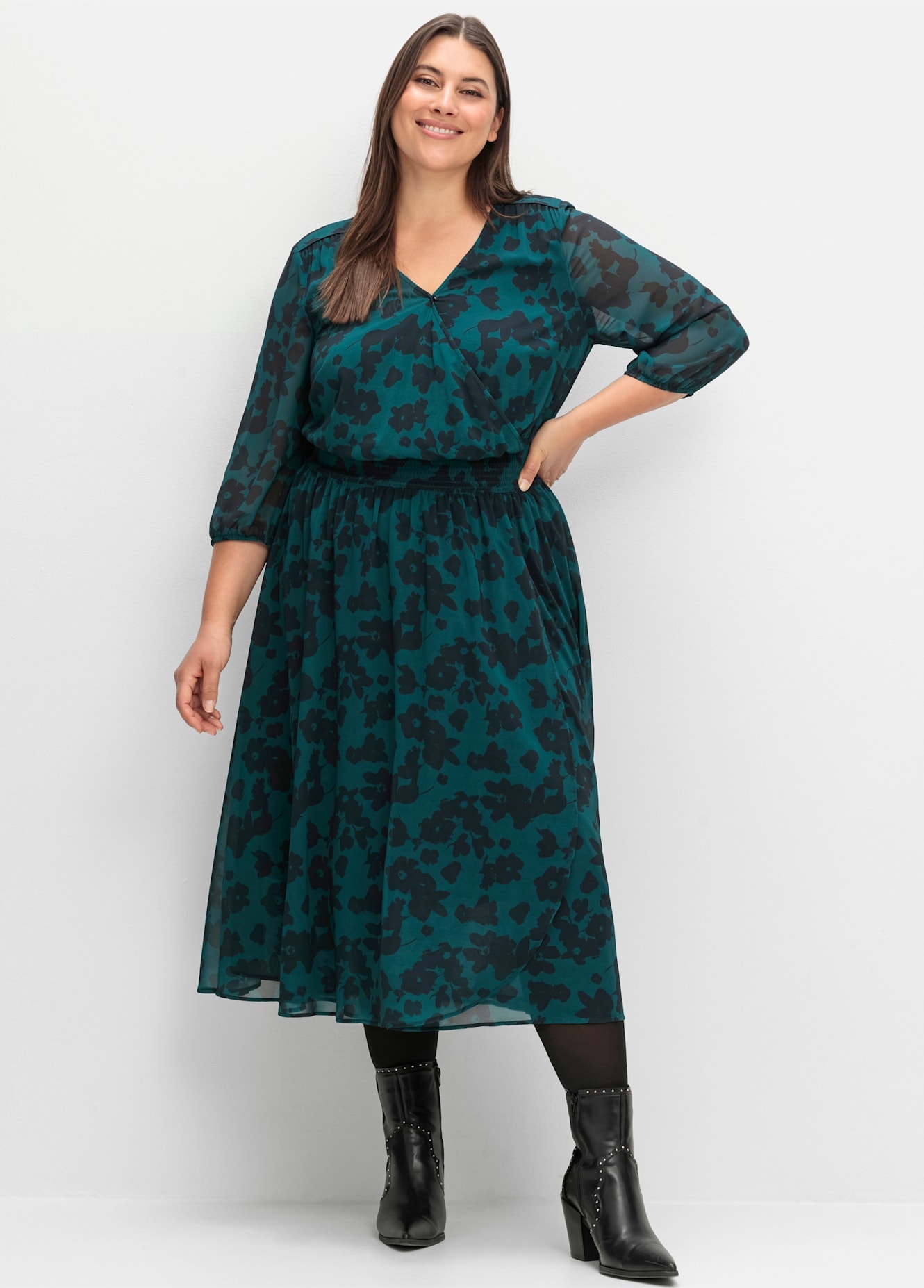 Sheego Chiffonkleid "Chiffonkleid" günstig online kaufen