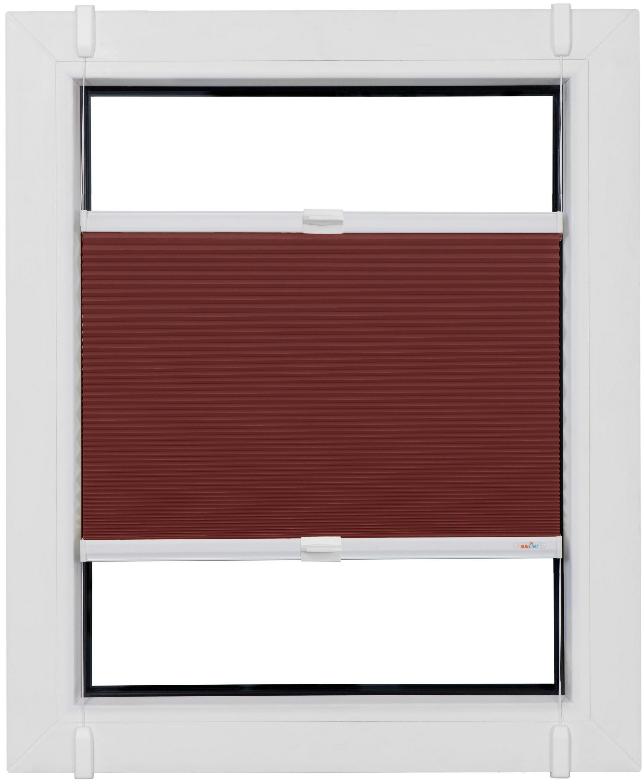 Thumbnail - sunlines Plissee verdunkelnd energiesparend ohne Bohren verspannt verspannt mit Simply-Fix Klemmträger, Wabenplissee, na...