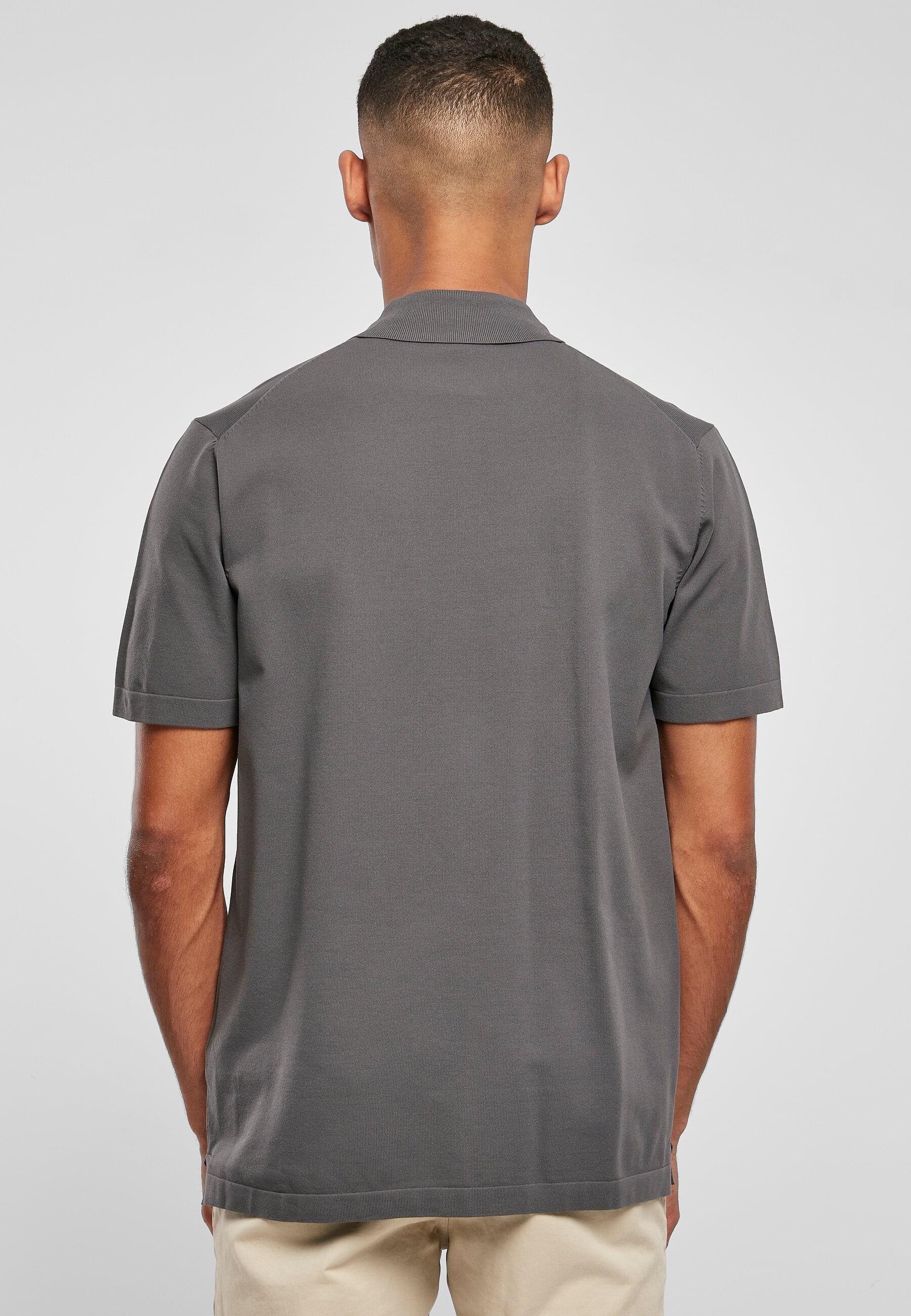 URBAN CLASSICS Langarmhemd »Urban Classics Herren Knitted Shirt«, (1 tlg.)