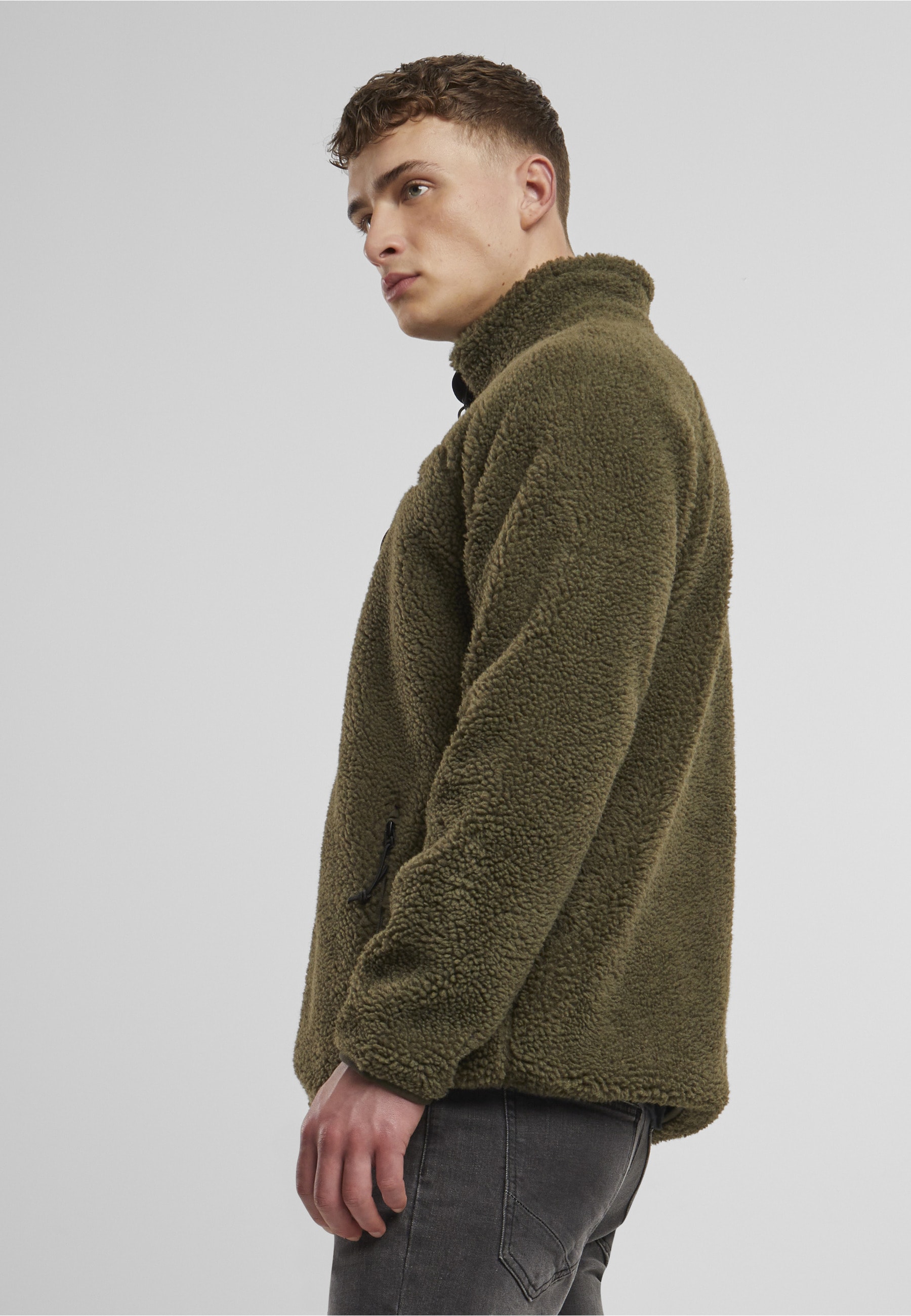 Brandit Allwetterjacke »Brandit Herren Teddyfleece Jacket« 1 Stk. tlg. ohne Kapuze