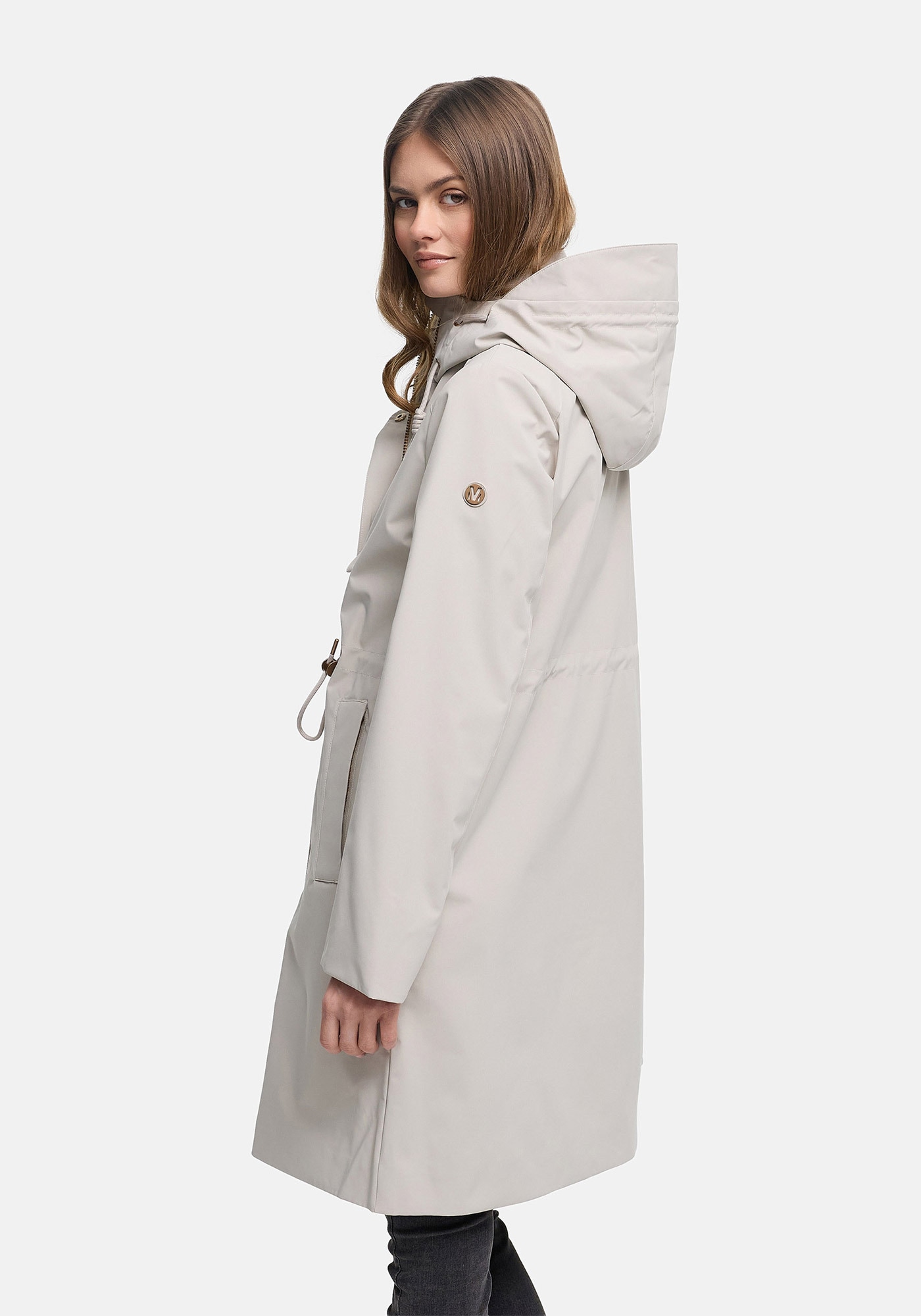 Marikoo Outdoorjacke »Zilandaa« Moderner Outdoorparka mit Kapuze und Kordelzug