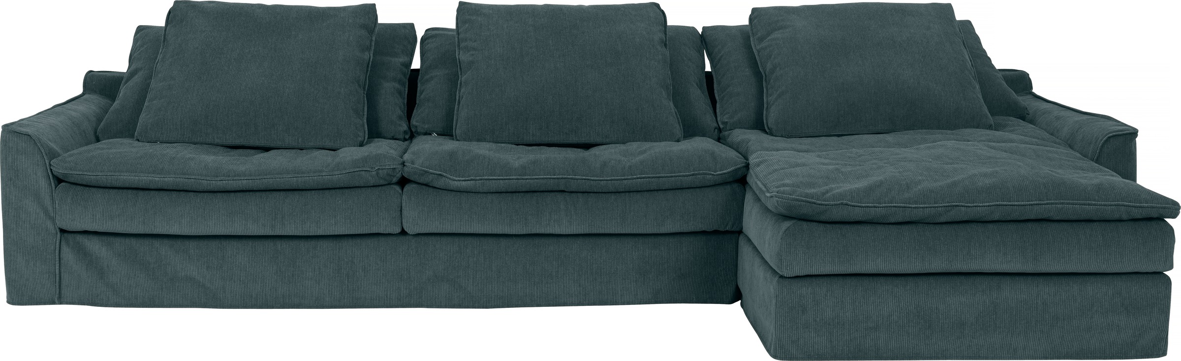 furninova Big-Sofa "Sake, Kuschel-Megasofa, Relaxsofa, leger und sehr bequem, viel Platz", mit 6 Rückenkissen, abnehmbar