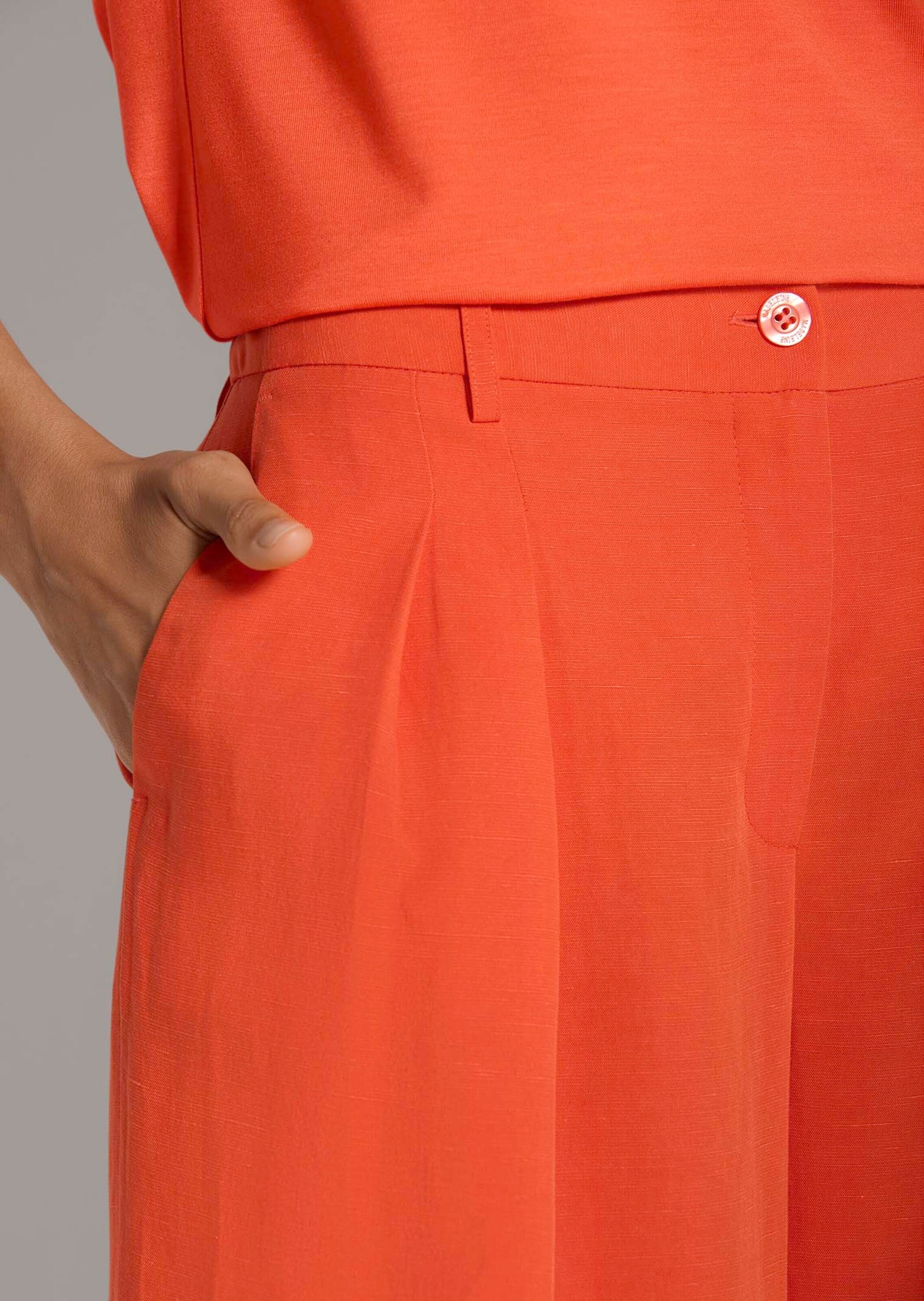 MADELEINE Stoffhose »Bundfaltenhose Leichte Sommerhose mit Formbund«