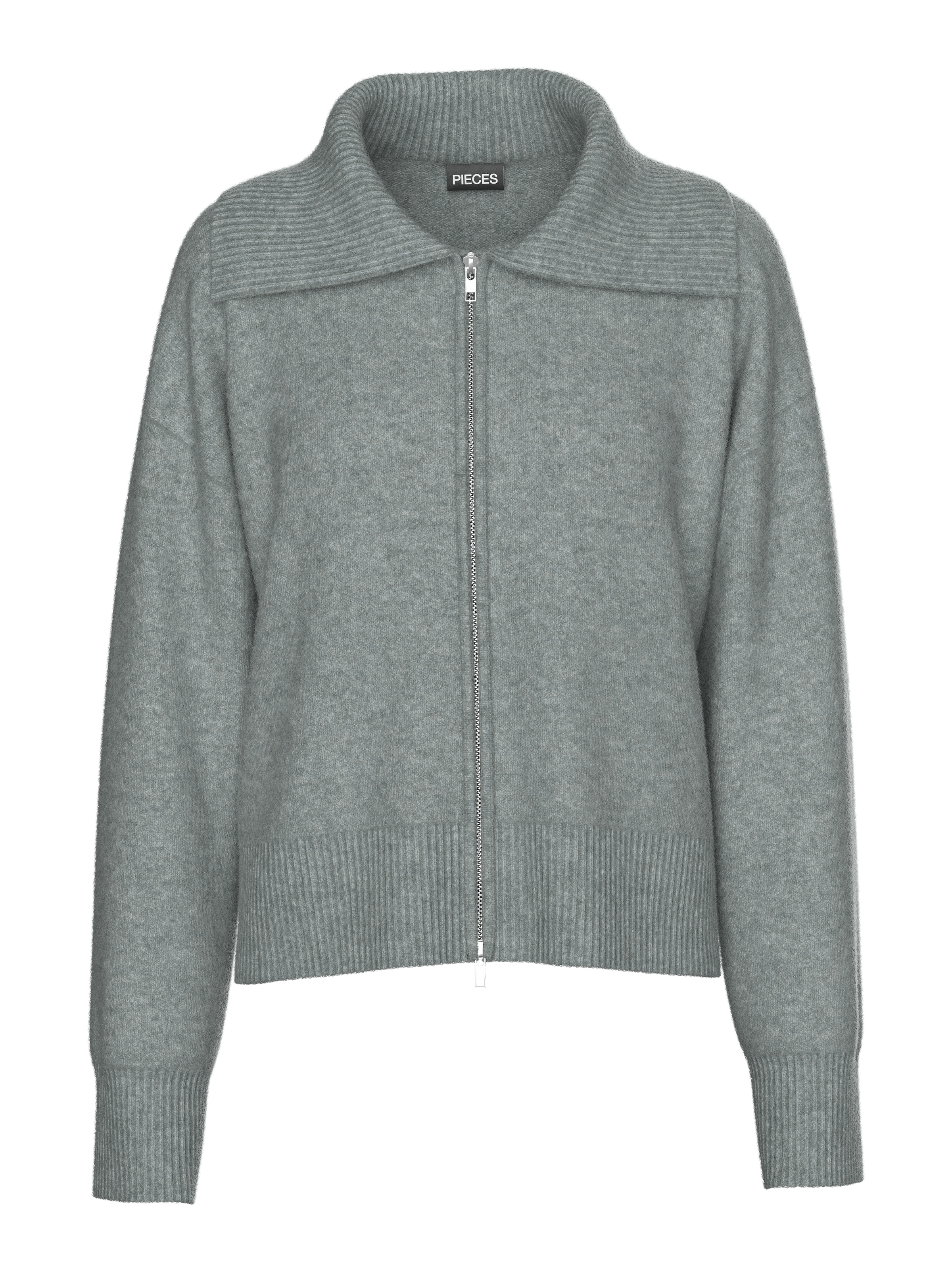 pieces Strickjacke »PCMALOU LS ZIP KNIT CARDIGAN NOOS BC«
