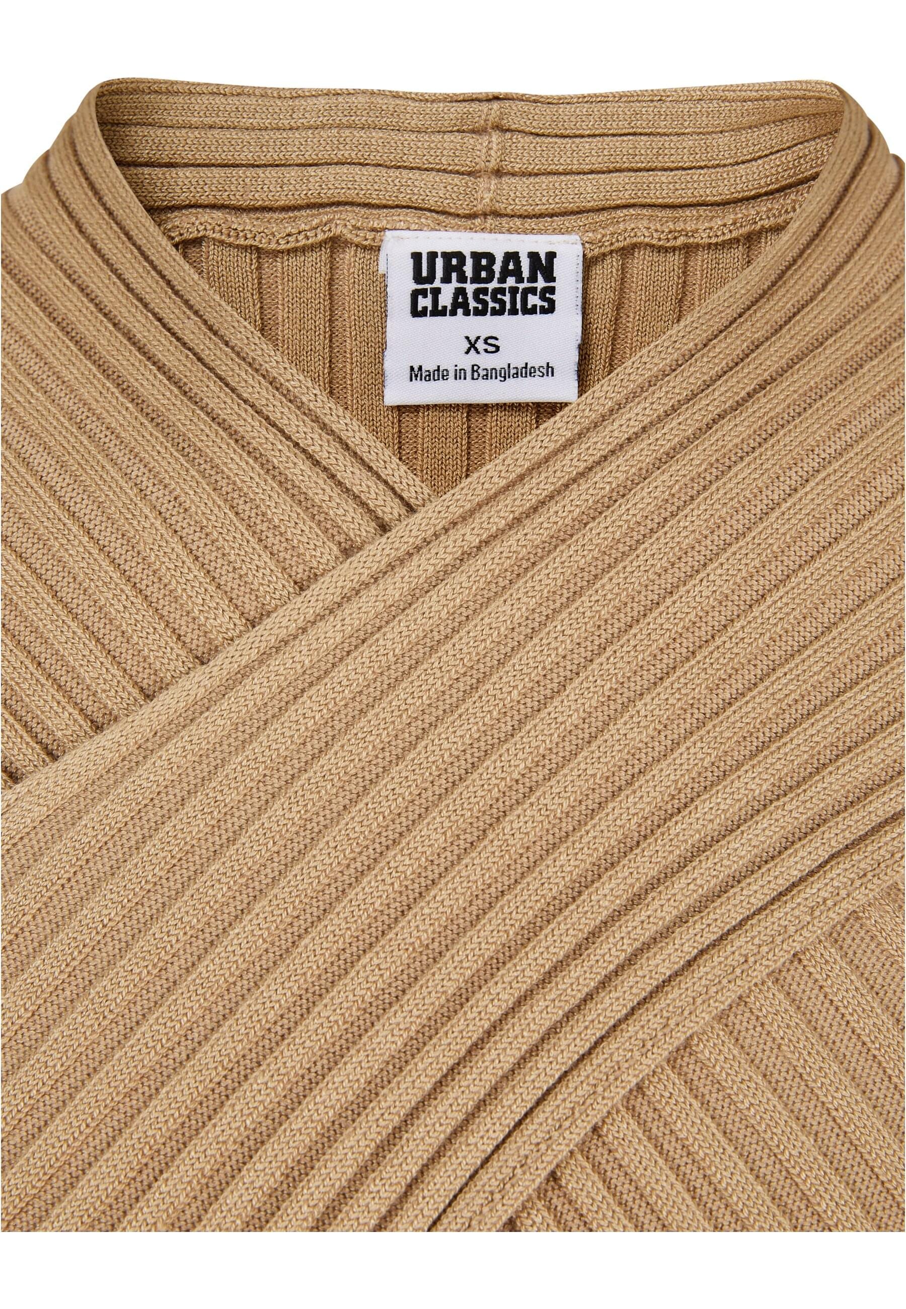 URBAN CLASSICS Shirtkleid »Urban Classics Damen Ladies Crossed Rib Knit Dress«, (1 tlg.)