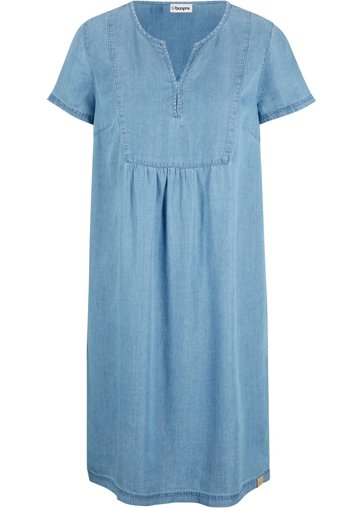 bonprix Jeanskleid für den Casual-Anlass, aus Lyocell (TENCEL™), mit kurzem Arm