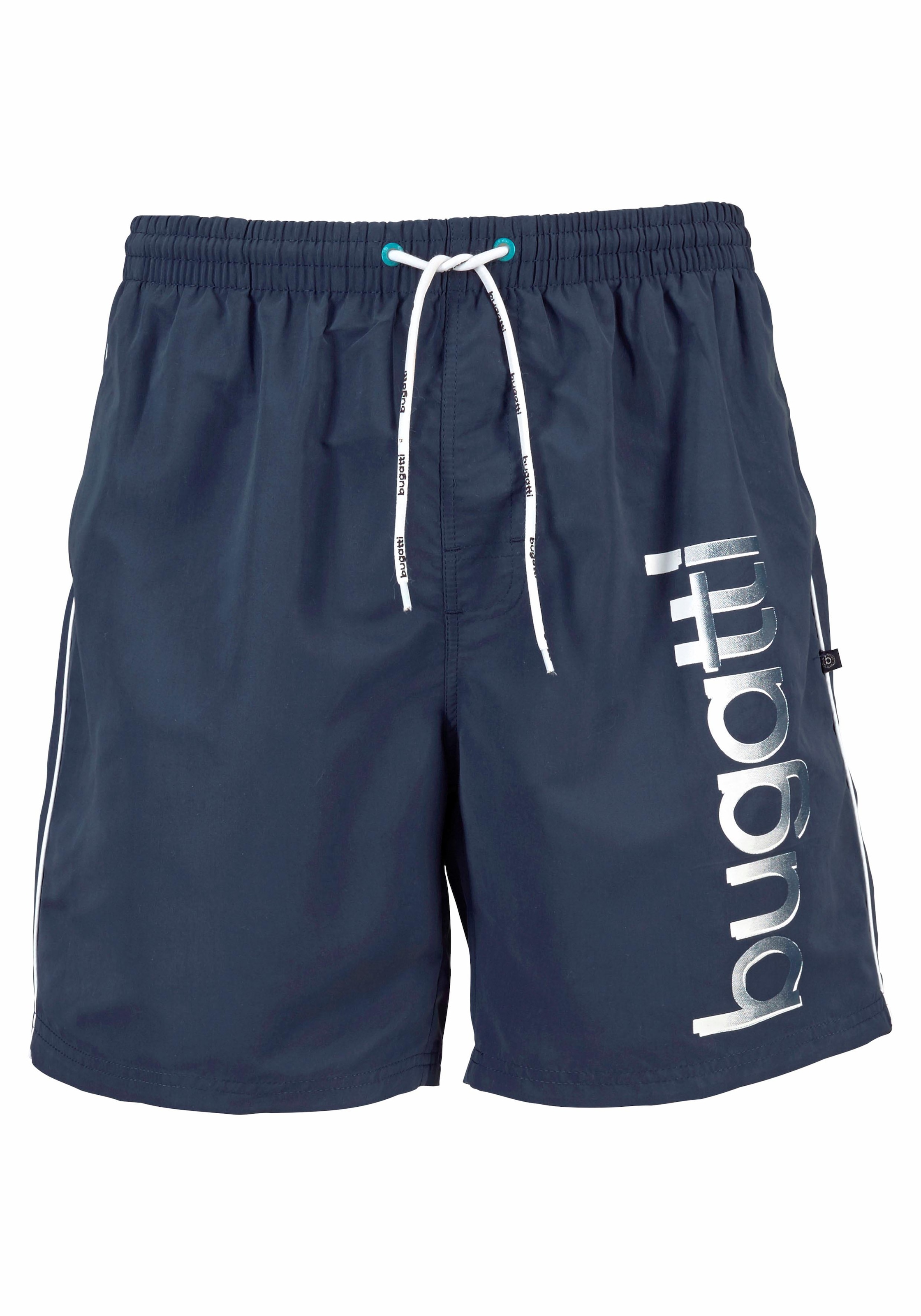 bugatti Badeshorts "Giovanni", mit großem Logoprint auf dem linken Bein günstig online kaufen