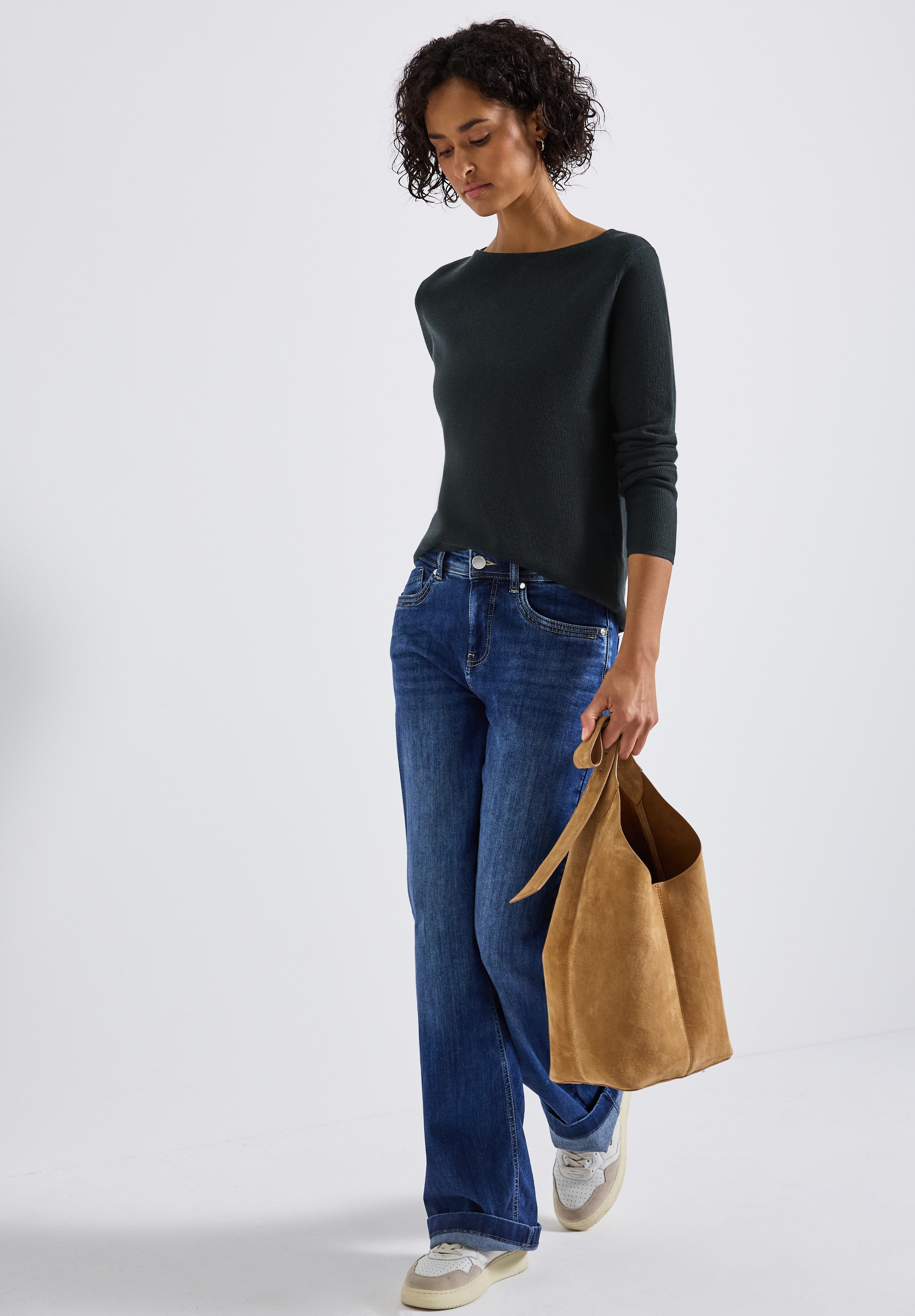 STREET ONE Strickpullover, mit U-Boot-Ausschnitt