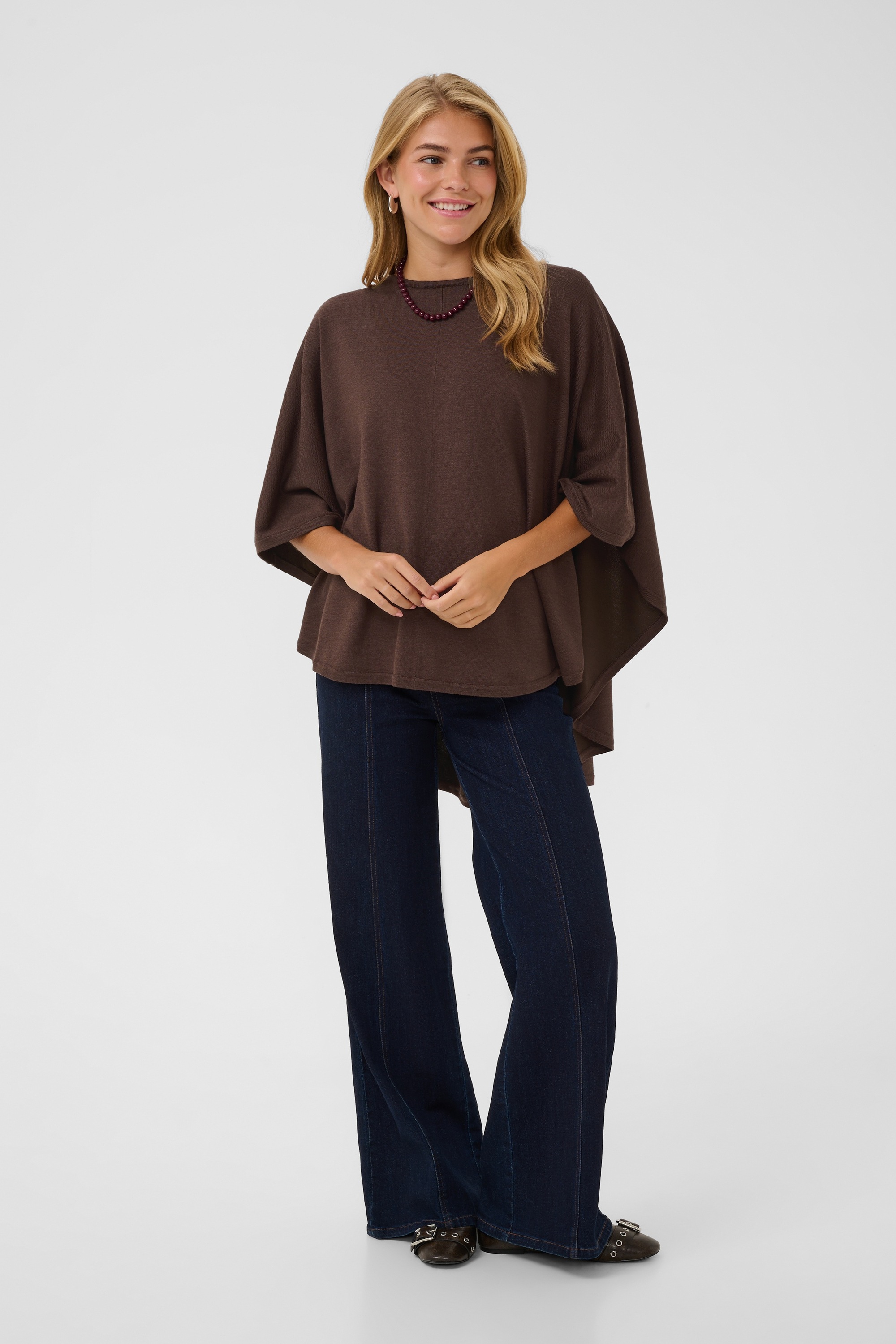 Saint Tropez Strickponcho »Damen Poncho BilliSZ«