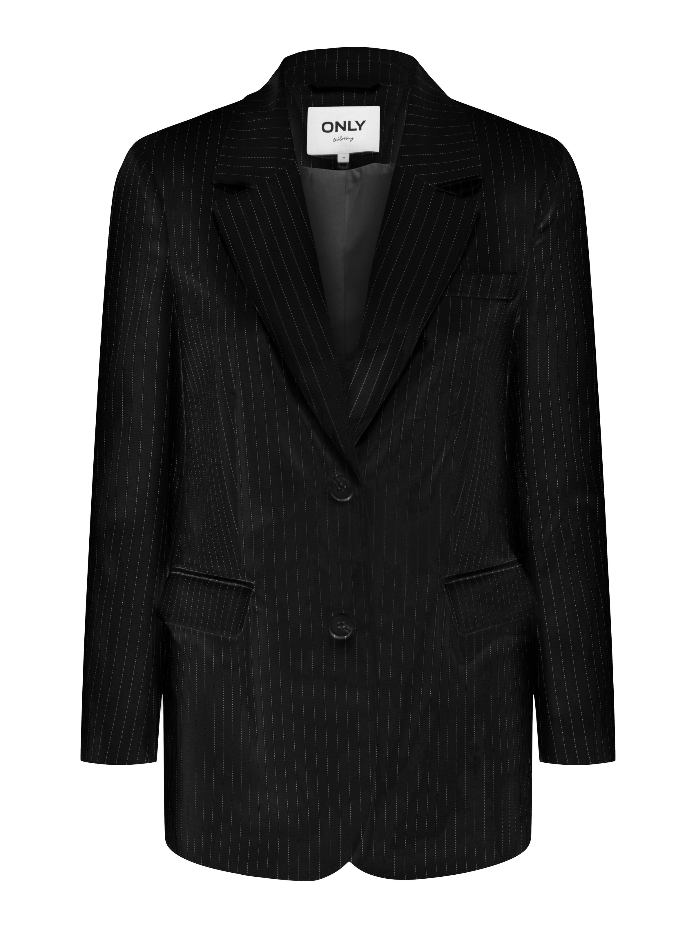 Thumbnail - ONLY Longblazer "ONLREINA L/S PINSTRIPE BLAZER TLR NOOS" mit Nadelstreifen