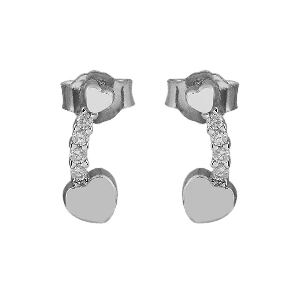 Adelia´s Paar Ohrhänger "Ohrringe – Ohrstecker aus 925 Silber mit Zirkonia" Ein stilvolles Geschenk für besondere Momente