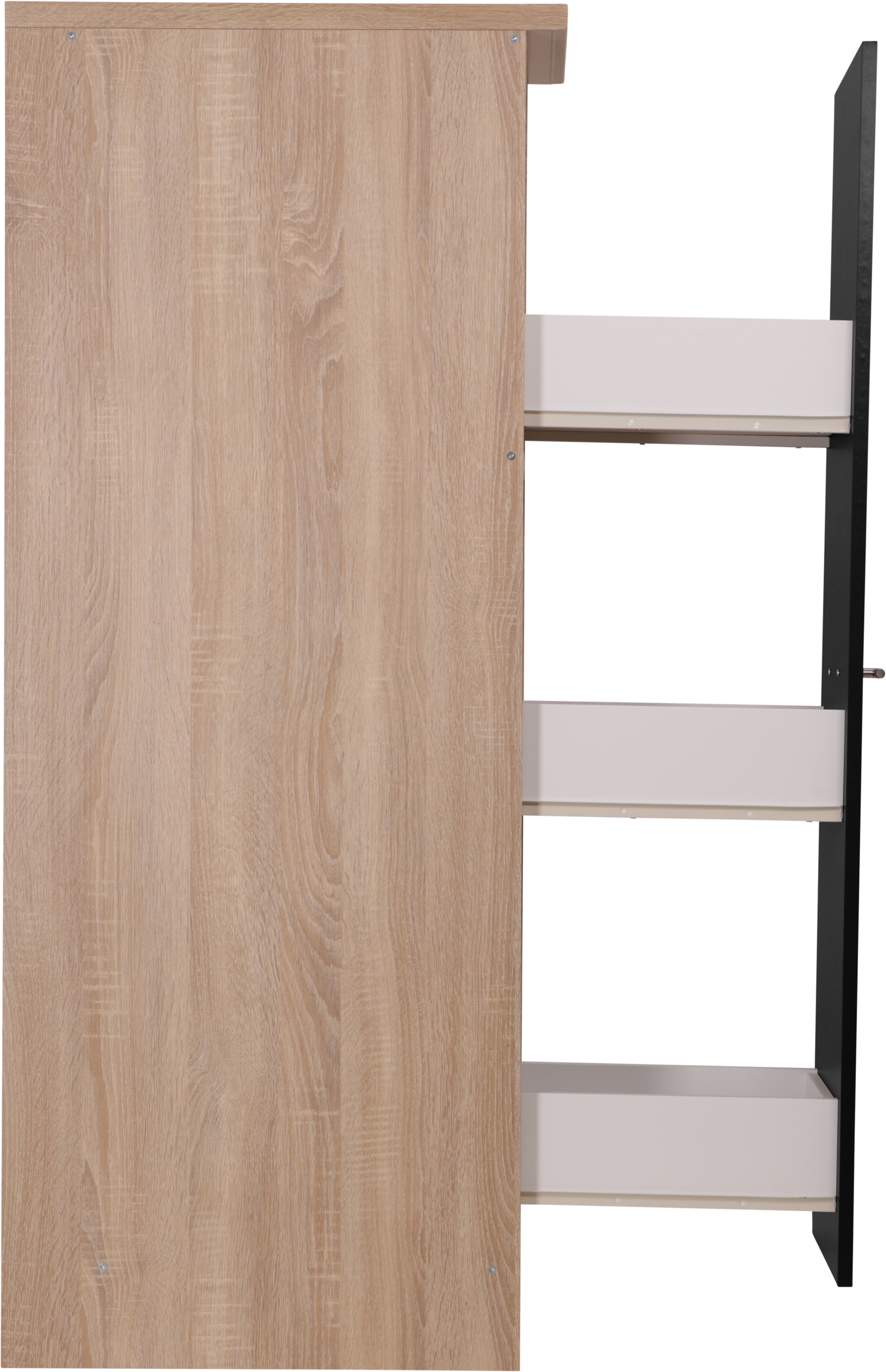 RESPEKTA Apothekerschrank »Merle« Breite 30 cm, Metallstangengriffe, Höhe 144,8 cm