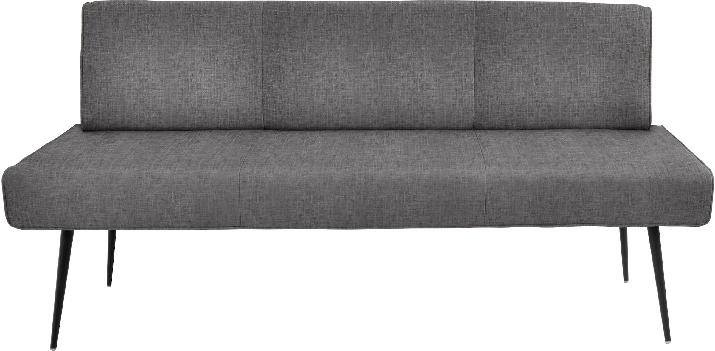 K+W Komfort & Wohnen "Giacomo I Polsterbank" Metallfüsse in schwarz, wahlweise in der Breite 200cm oder 177cm