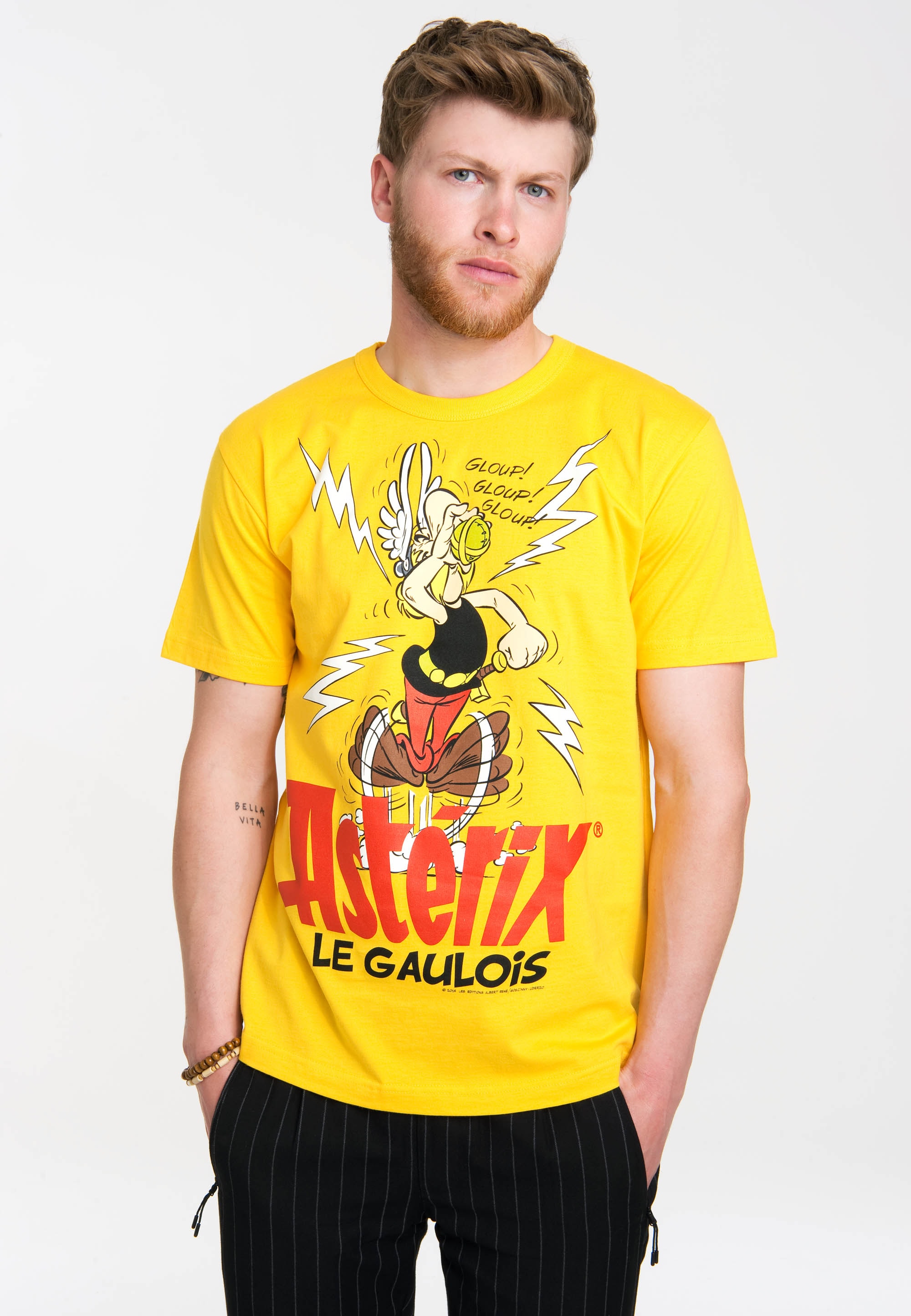 LOGOSHIRT T-Shirt »Asterix - Der Gallier«, mit Retro-Print