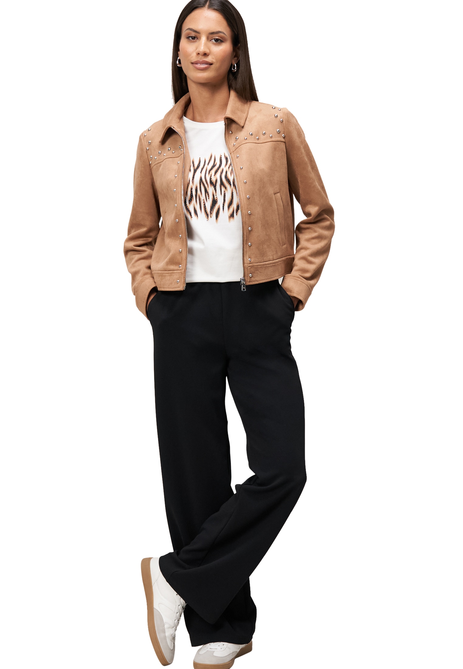Zero Jackenblazer »zero Jacke in Wildlederoptik«, weiteres Detail