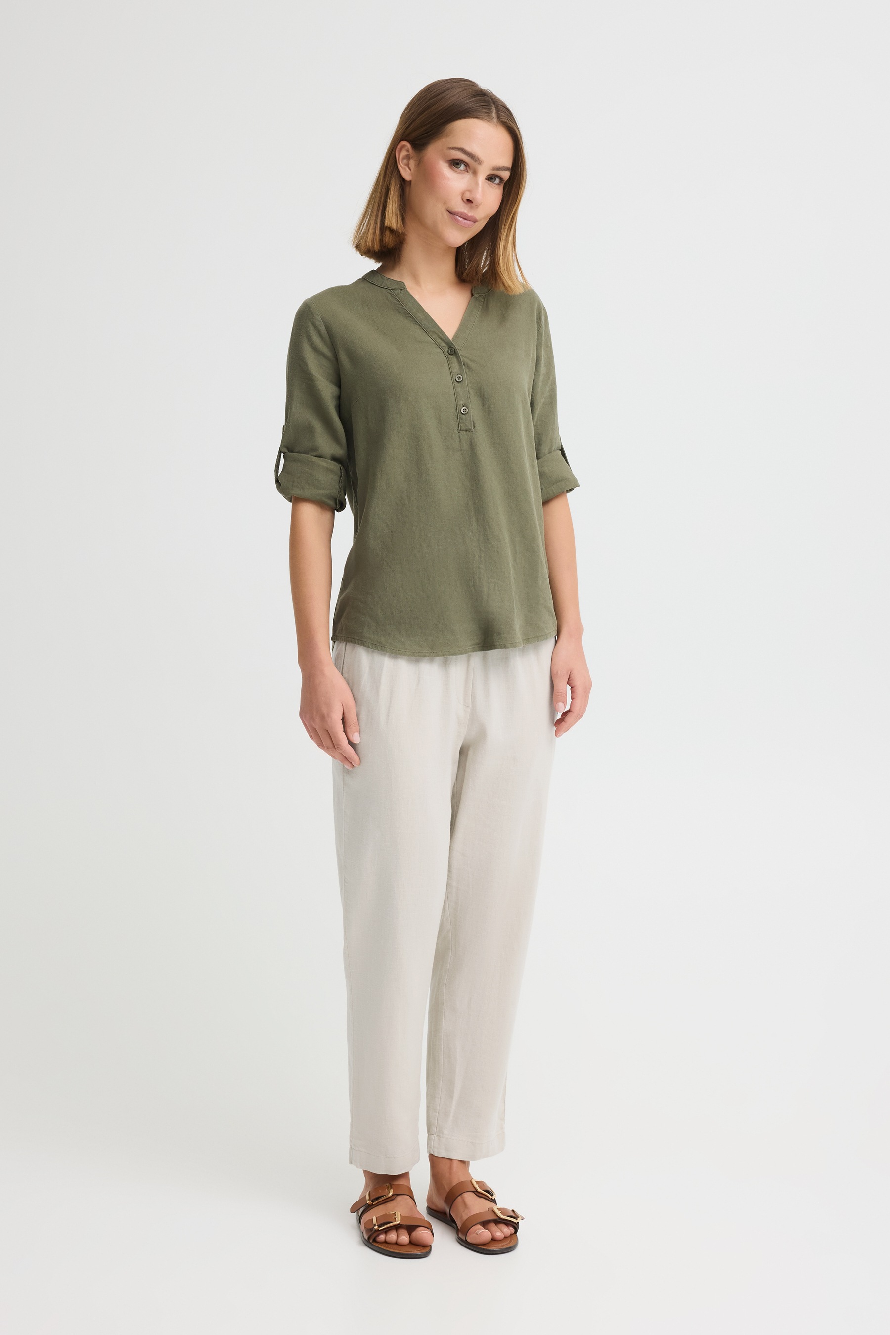 OXMO Leinenhose "Leinenhose OXAlfa" günstig online kaufen