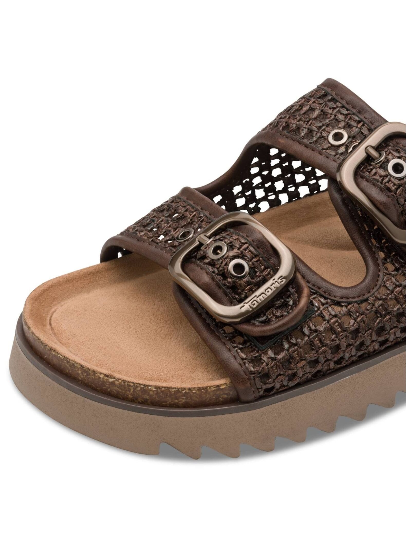 Tamaris Pantolette »Tamaris Pantoletten Lederimitat/Textil«