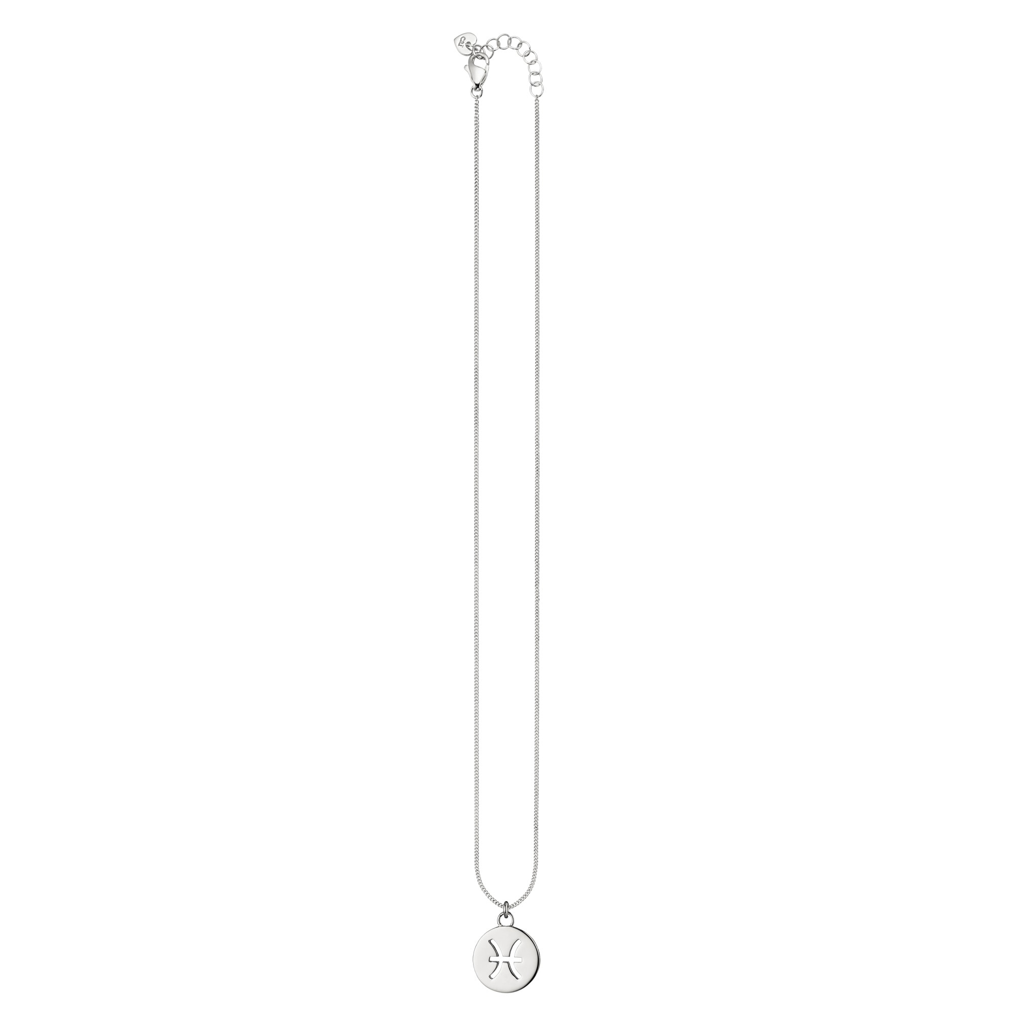 CAÏ Kette mit Anhänger »Fische Sternzeichen 925/- Sterling Silber rhodiniert«