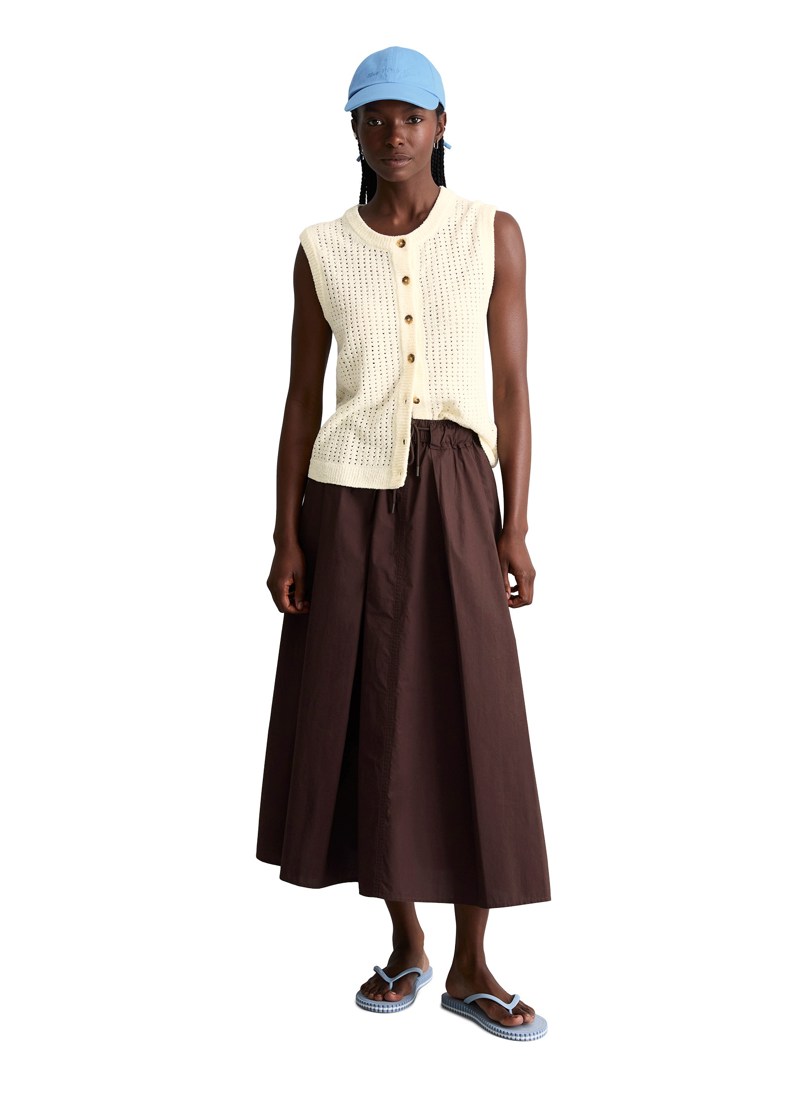 Marc O'Polo DENIM Strickweste »aus weichem Organic Cotton-Mix«
