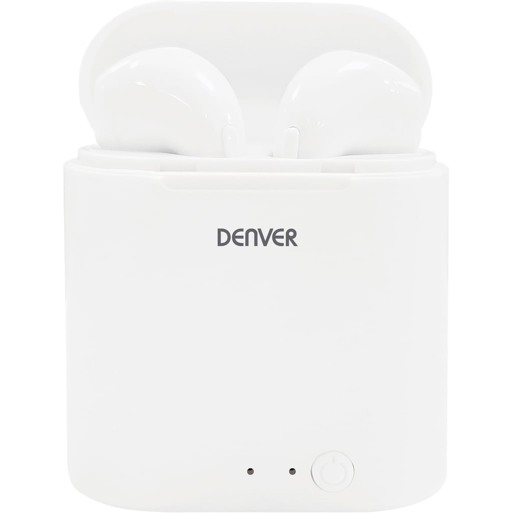 Denver wireless In-Ear-Kopfhörer »TWQ-40P«, Bluetooth, + QI Ladepad (UVP 69,95€)