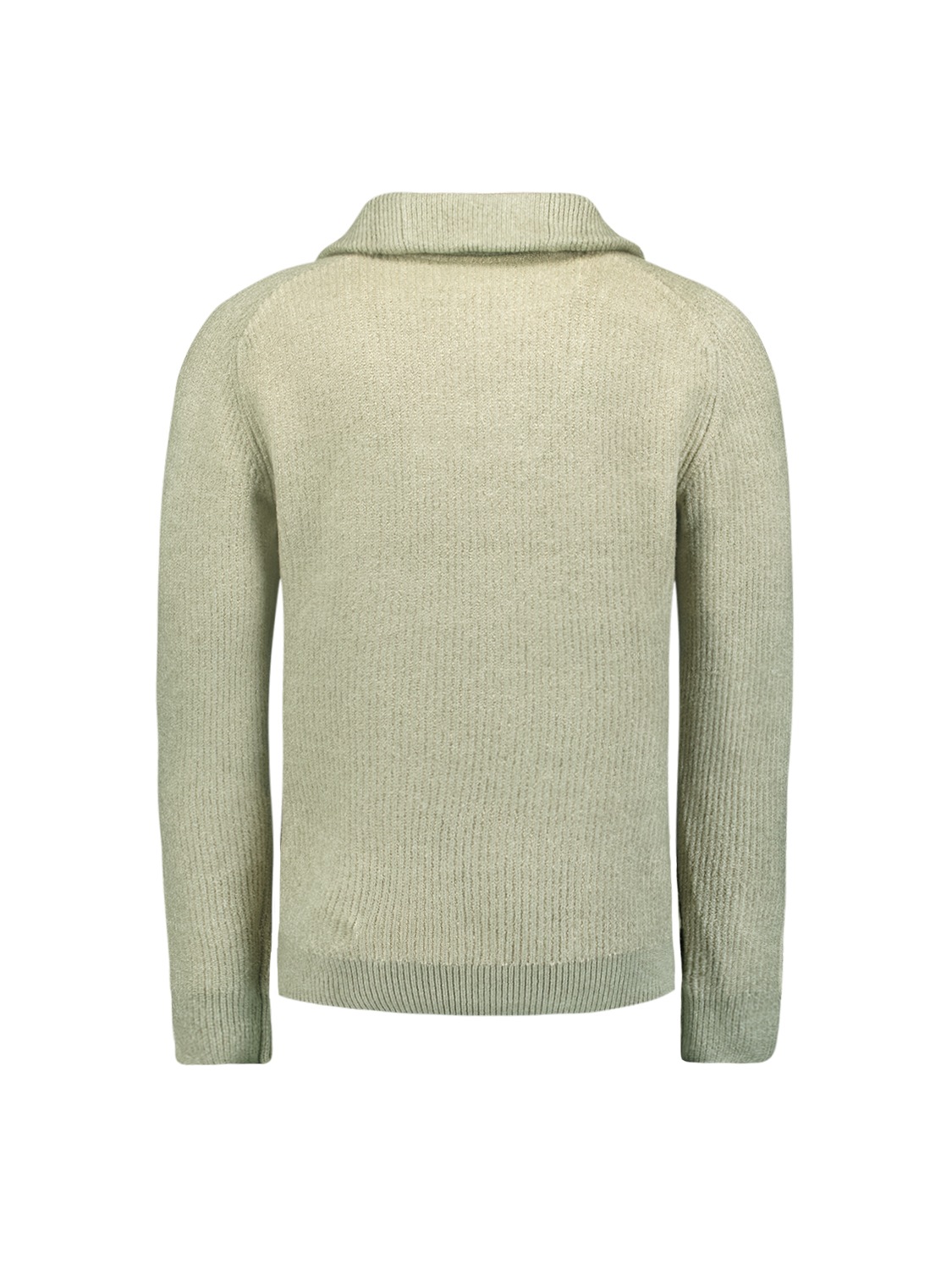 NO EXCESS Rollkragenpullover »No Excess Pullover mit halbem Reißverschluss und Wolle«