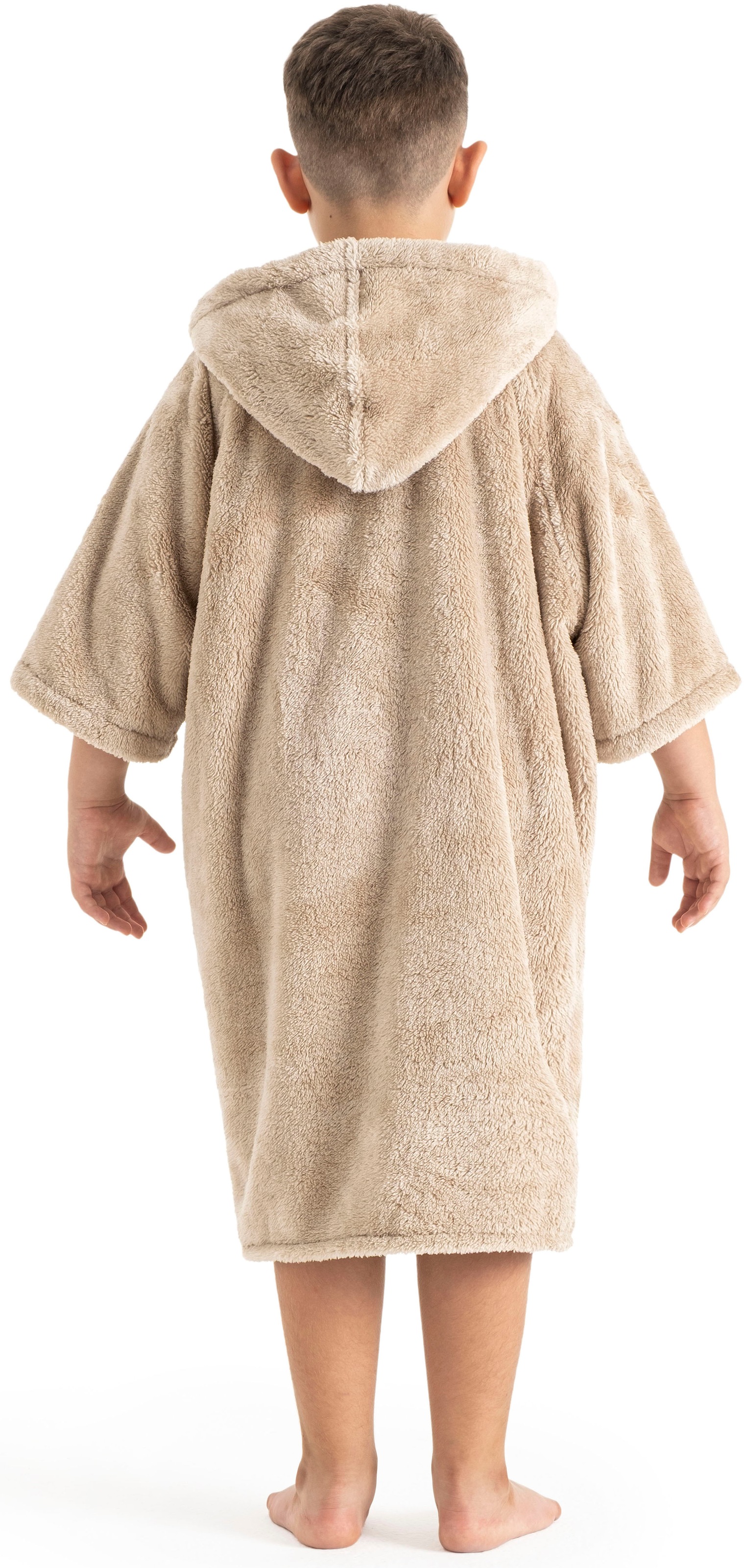 my home Badeponcho »Lillou, für Kinder, ideal für Urlaub oder im Schwimmbad«, (1 St.), weich und kuschelig, Fleece, plüsch, Surfponcho