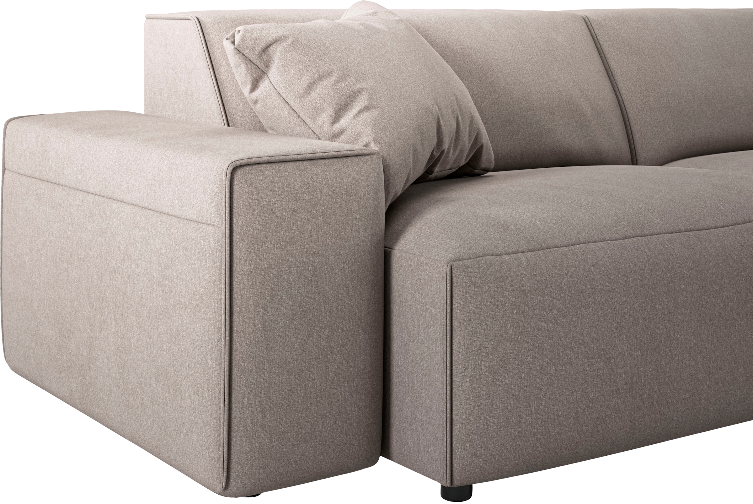 andas Ecksofa »Glimminge auch in Breitcord, Feincord, Bouclé + Easy care-Bezug«, L-Form, Breite 294, Zierkissen